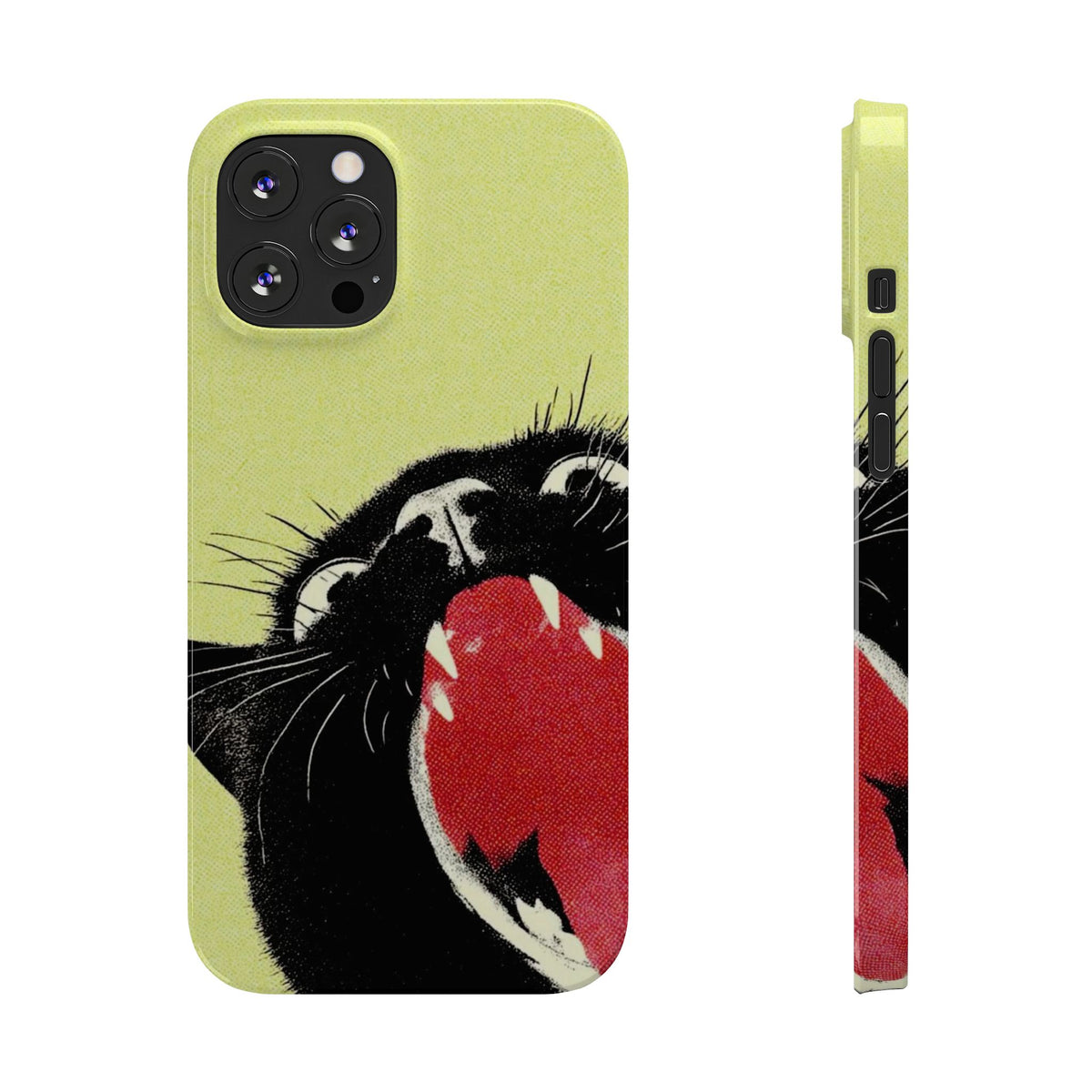 Black Cat Cute Retro Kitty Phone Cover