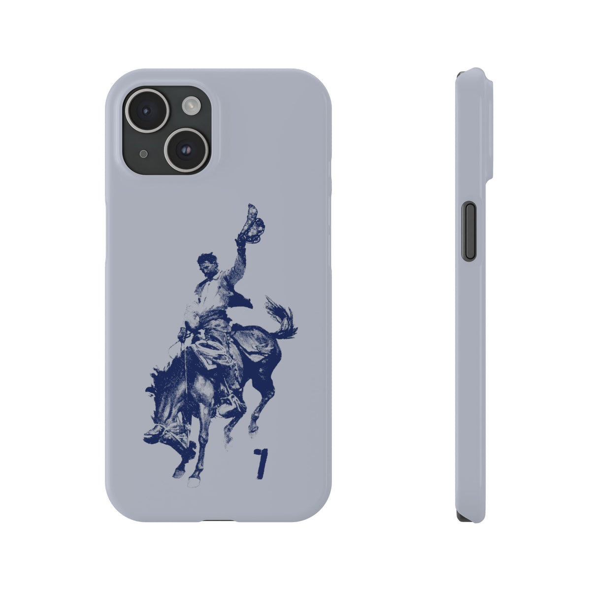Vintage Rodeo Cowboy Illustration Slim Protective Case