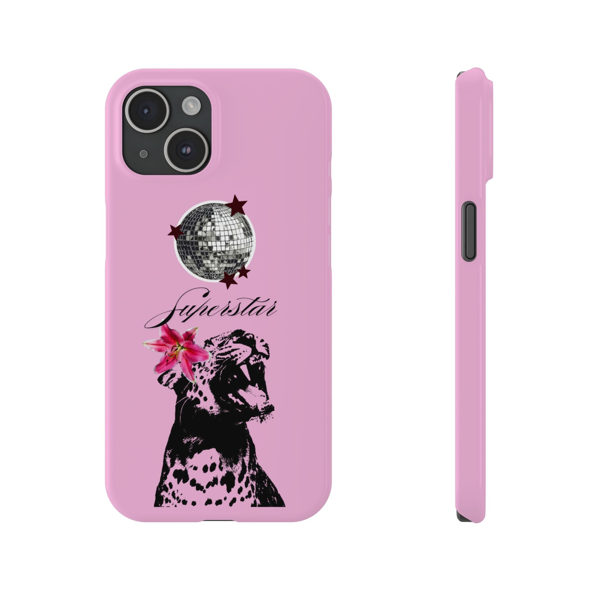 Pink Disco Cheetah "Superstar".