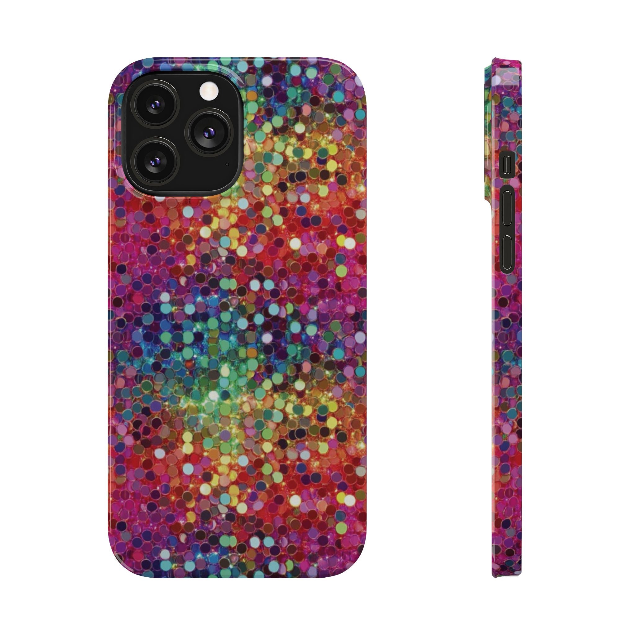 Colorful Glitter Confetti Dot Galaxy Pattern