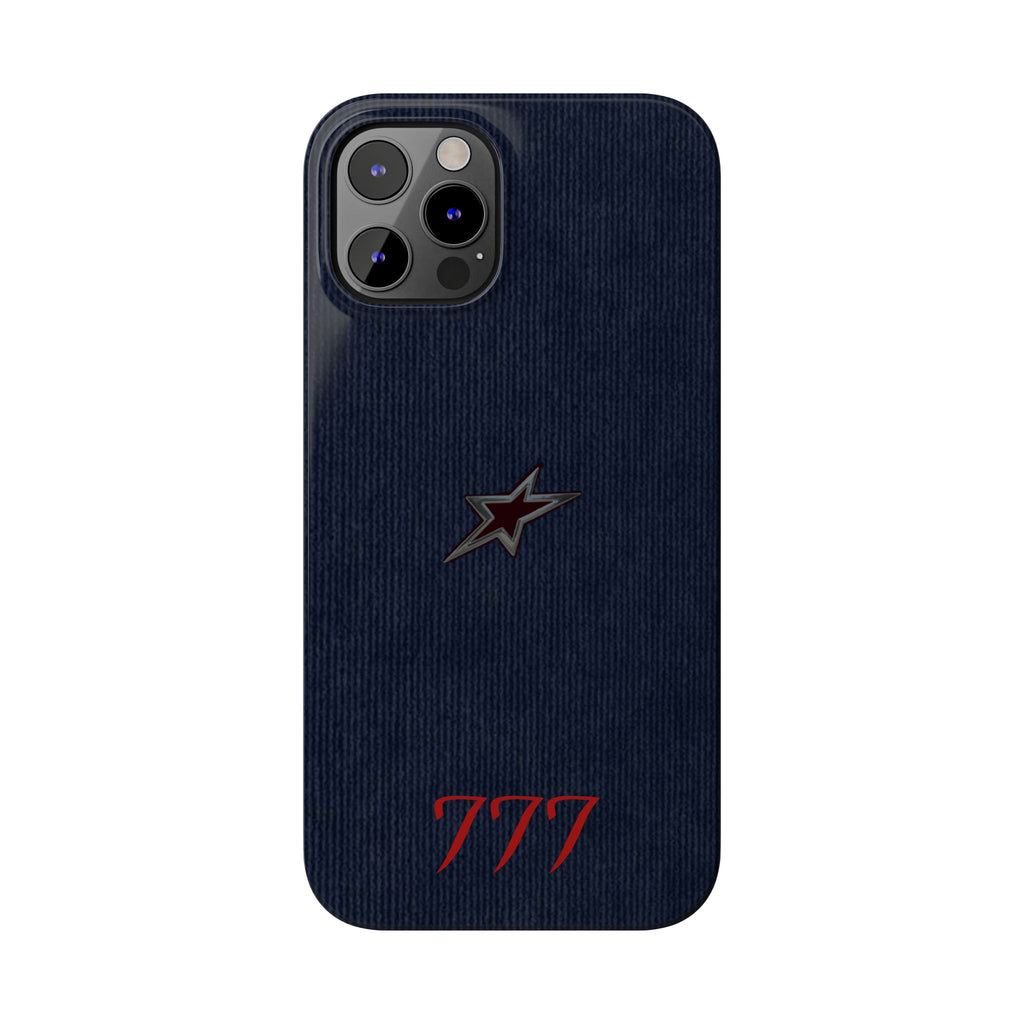Navy Star Accent with Red 777 Monogram