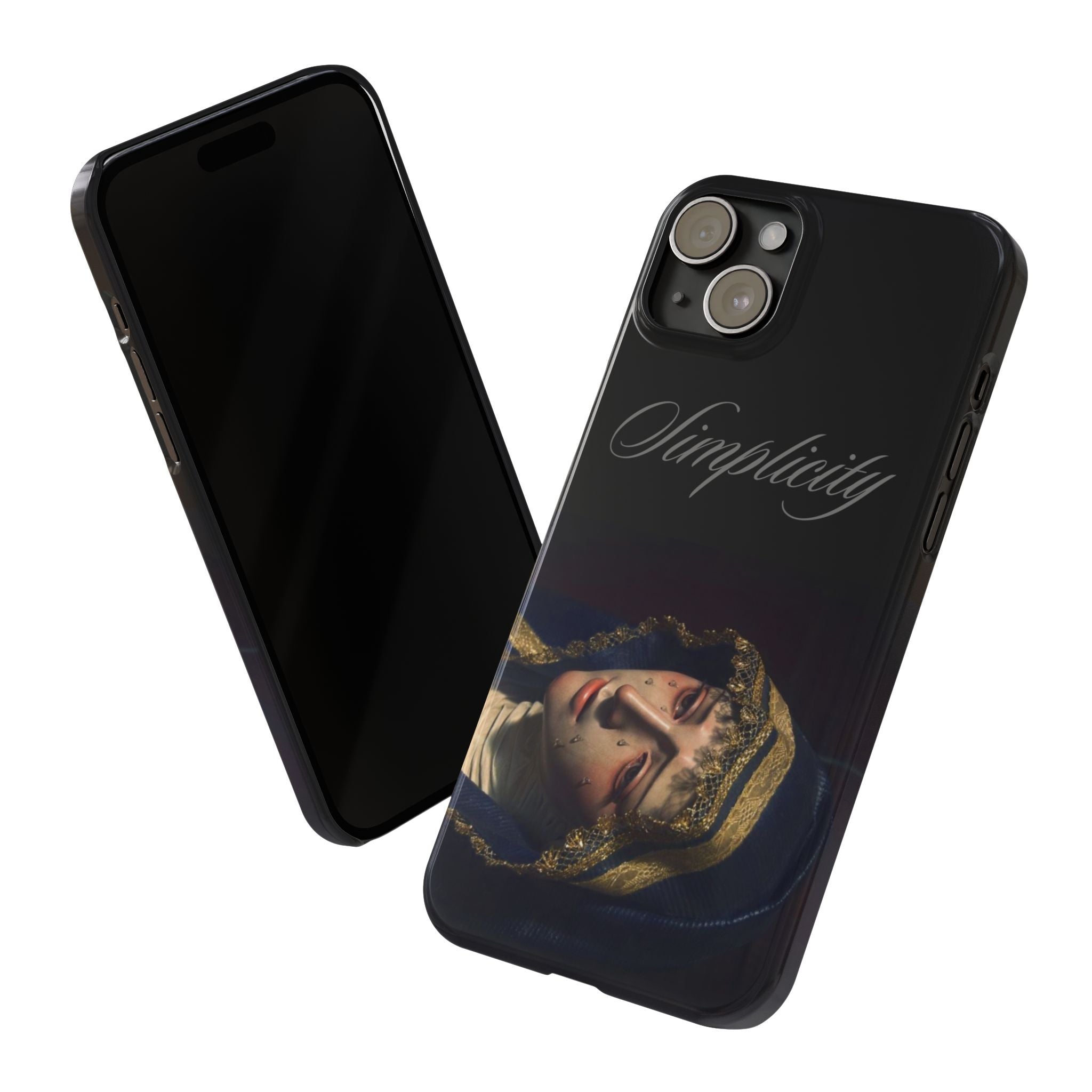 Simplicity Portrait Slim Phone Case — Elegant Vintage Art Cover