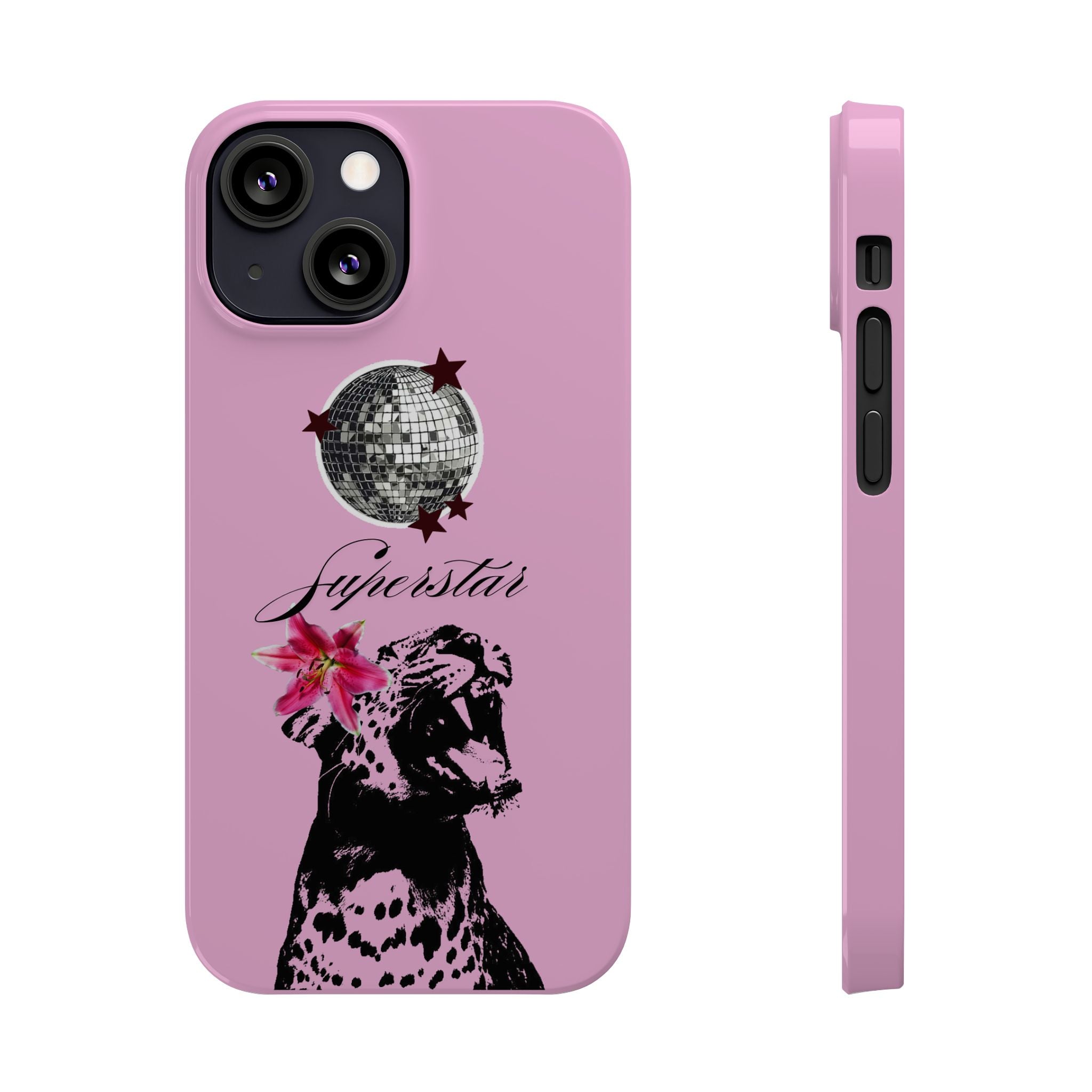 Pink Disco Cheetah "Superstar".