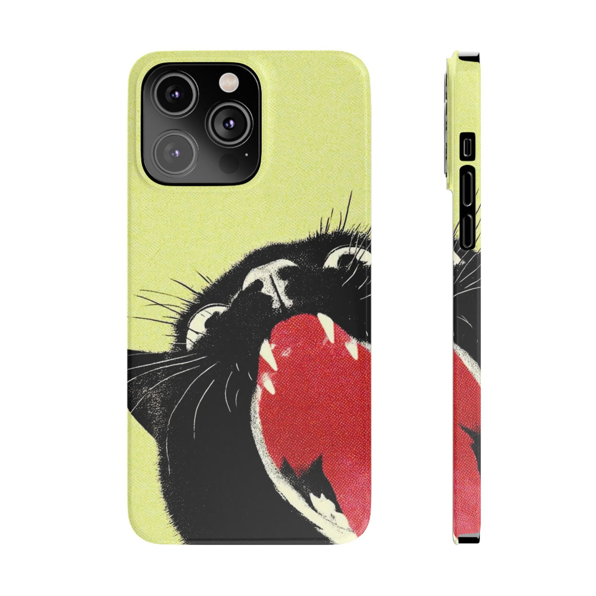 Black Cat Cute Retro Kitty Phone Cover