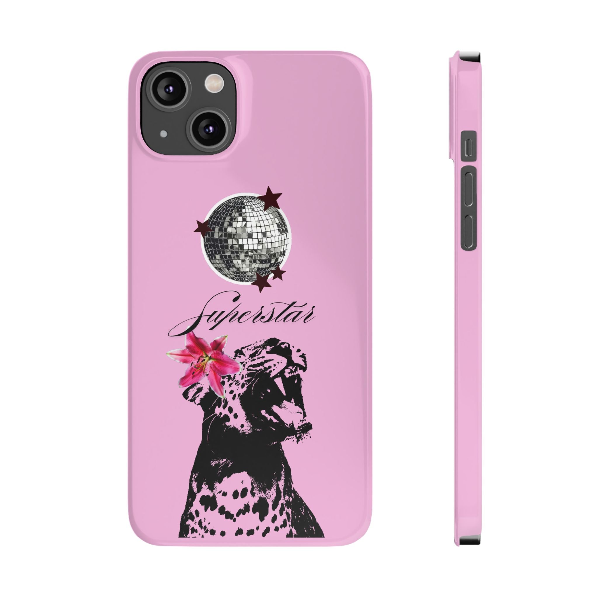 Pink Disco Cheetah "Superstar".