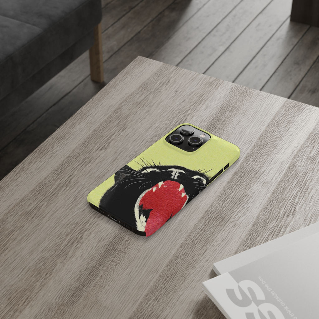Black Cat Cute Retro Kitty Phone Cover