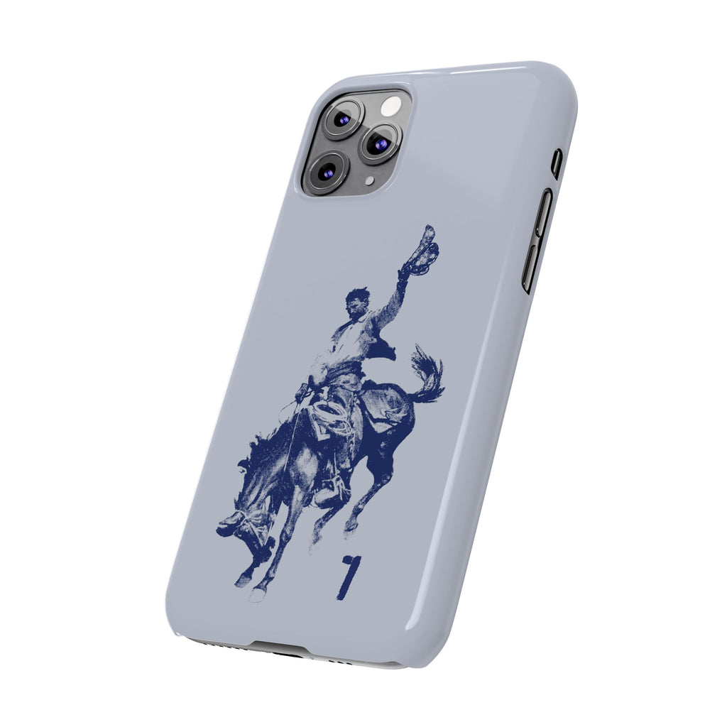 Vintage Rodeo Cowboy Illustration Slim Protective Case