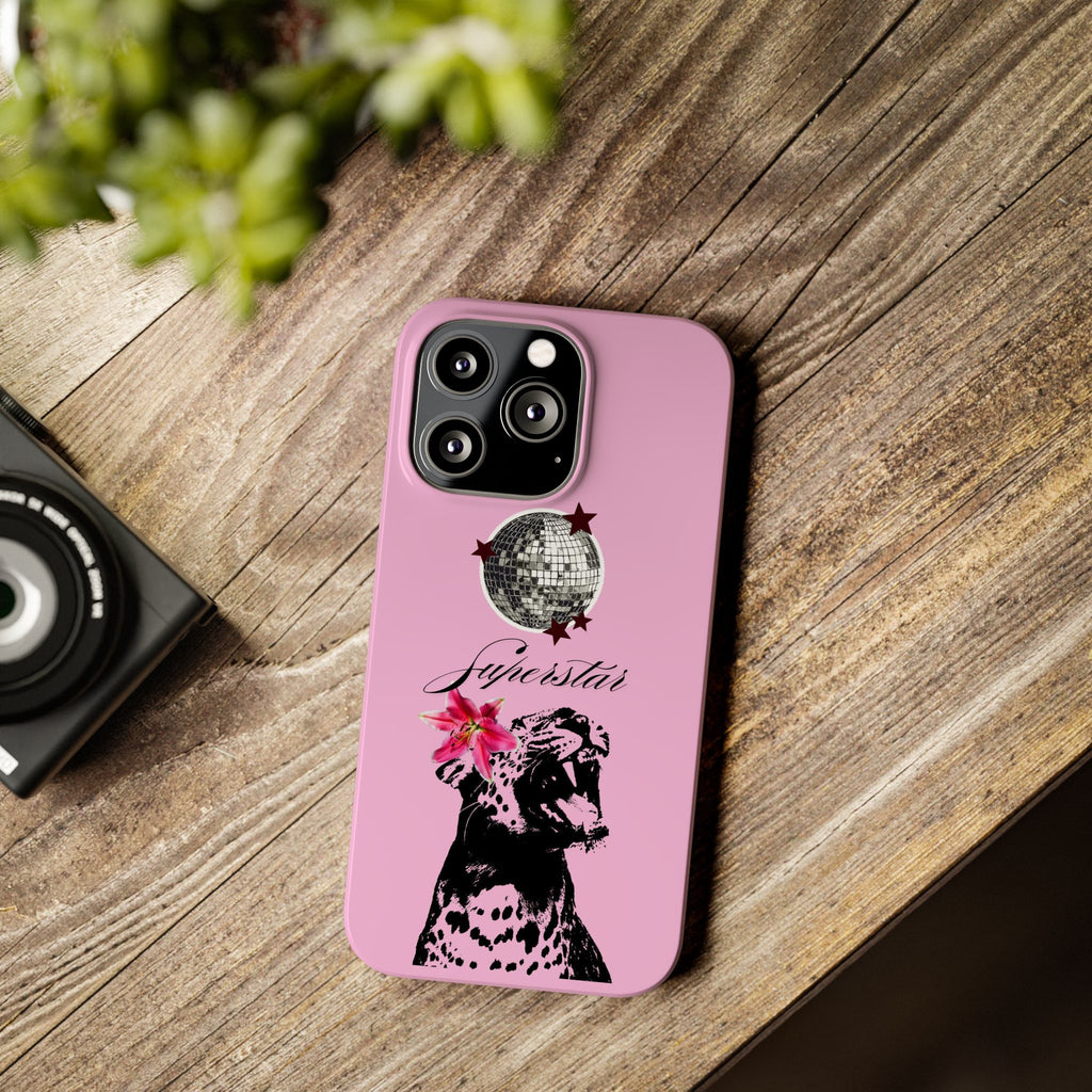 Pink Disco Cheetah "Superstar".