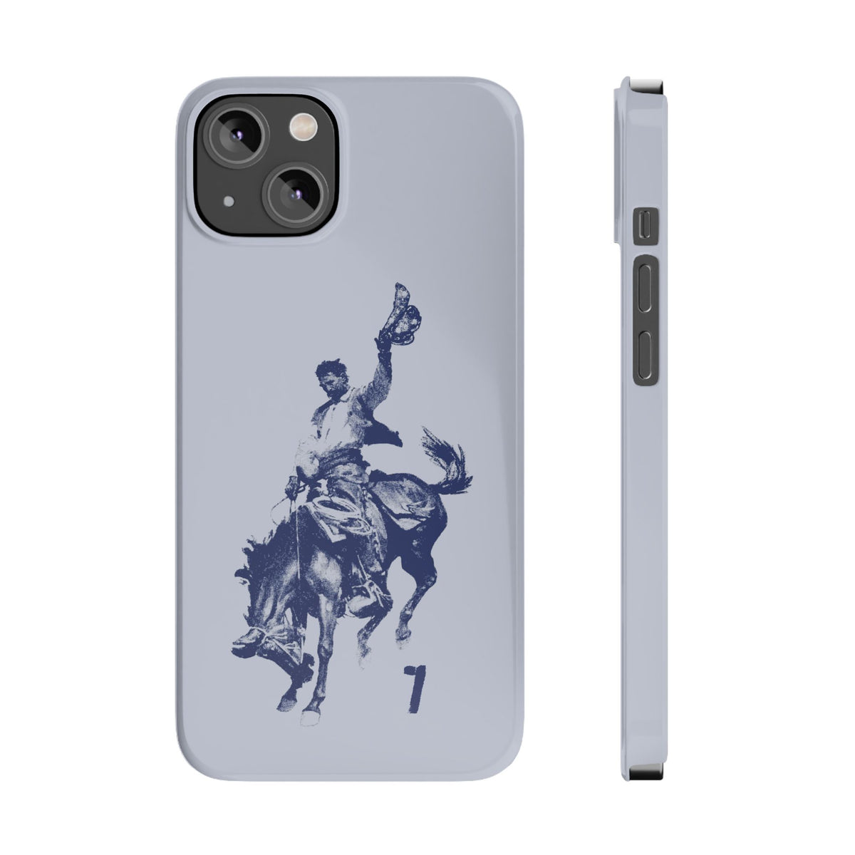 Vintage Rodeo Cowboy Illustration Slim Protective Case