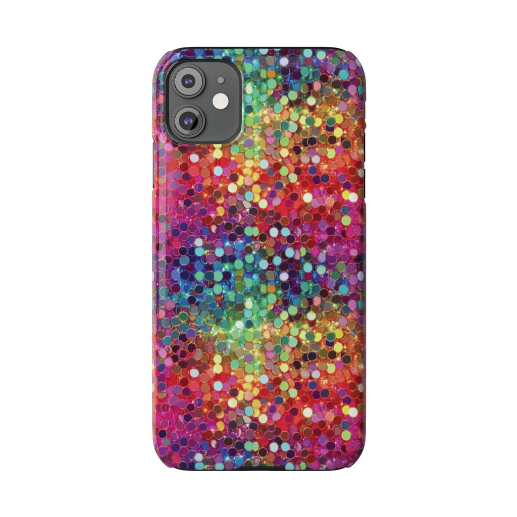 Colorful Glitter Confetti Dot Galaxy Pattern