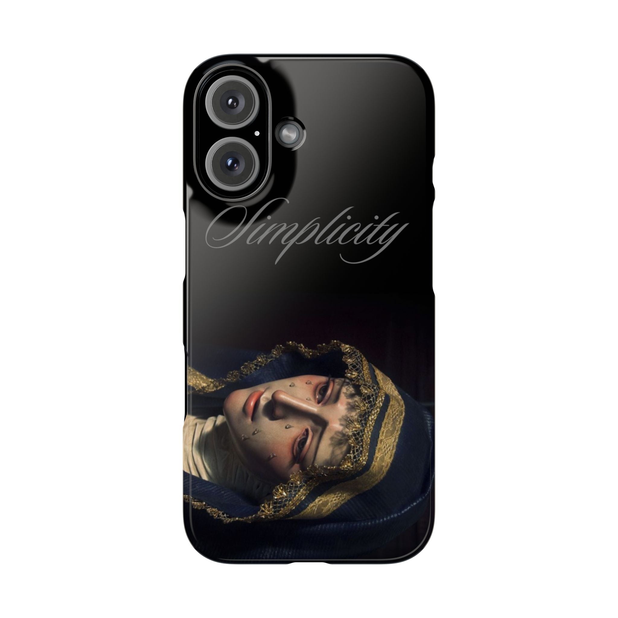 Simplicity Portrait Slim Phone Case — Elegant Vintage Art Cover