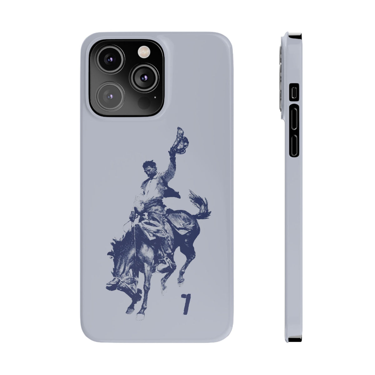 Vintage Rodeo Cowboy Illustration Slim Protective Case