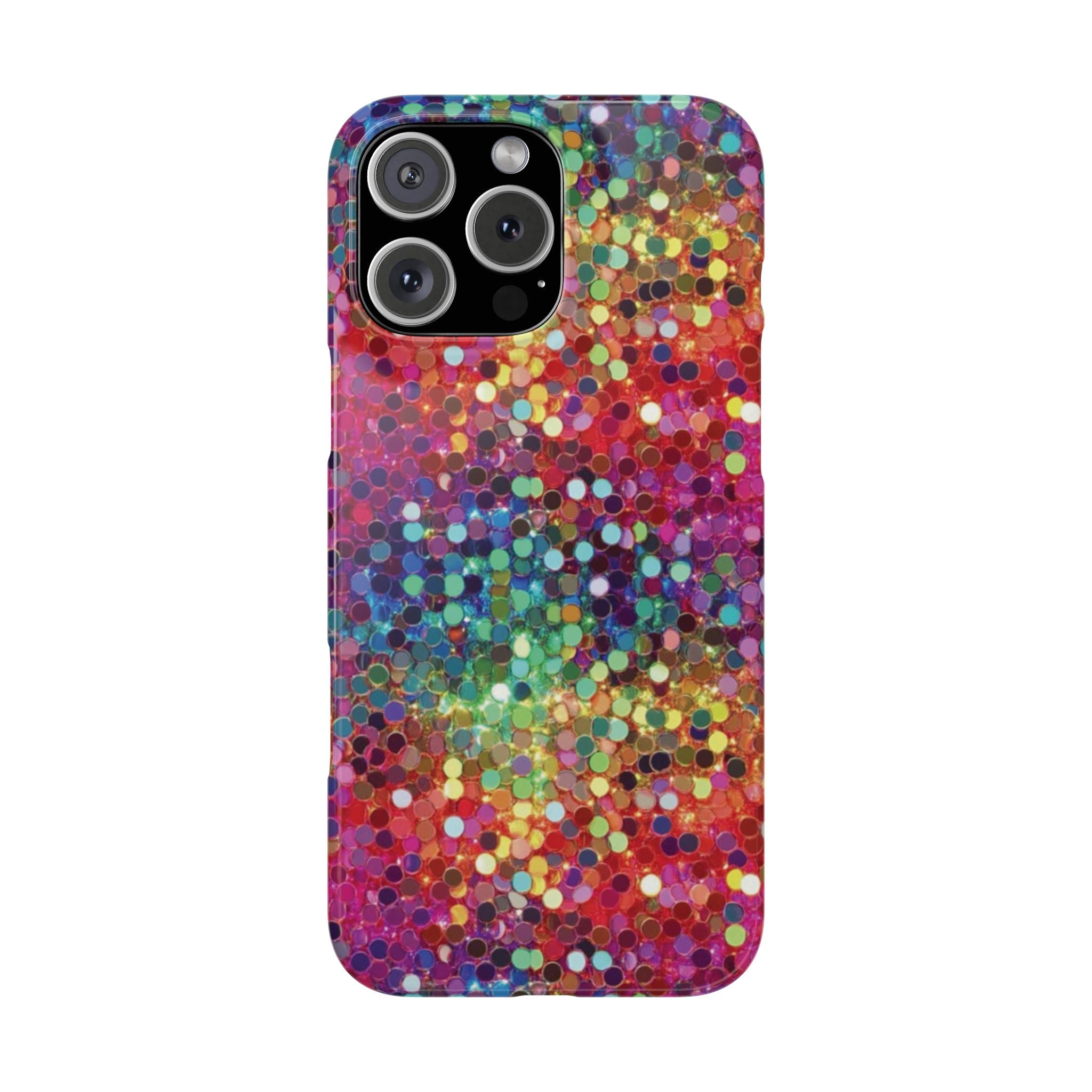 Colorful Glitter Confetti Dot Galaxy Pattern