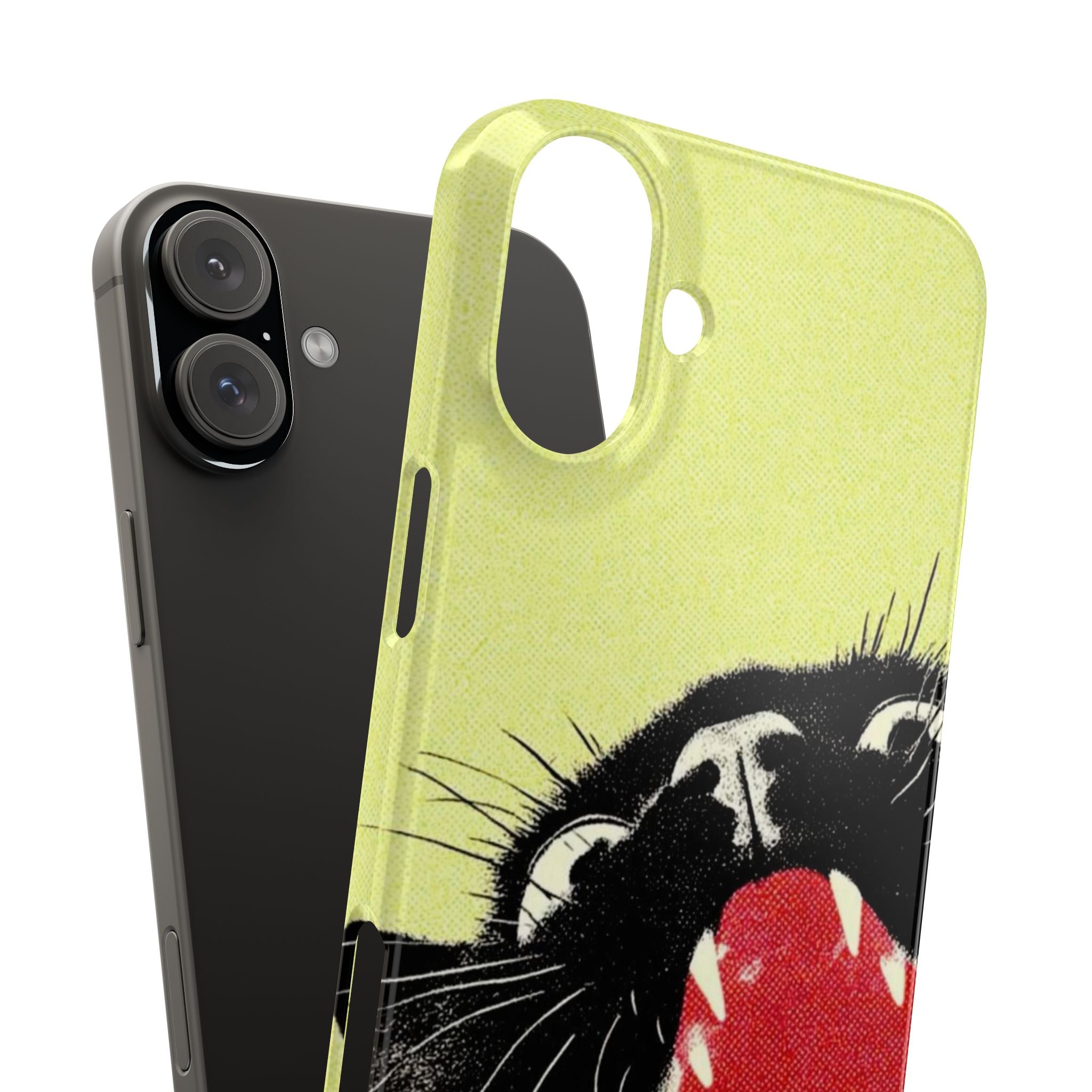 Black Cat Cute Retro Kitty Phone Cover