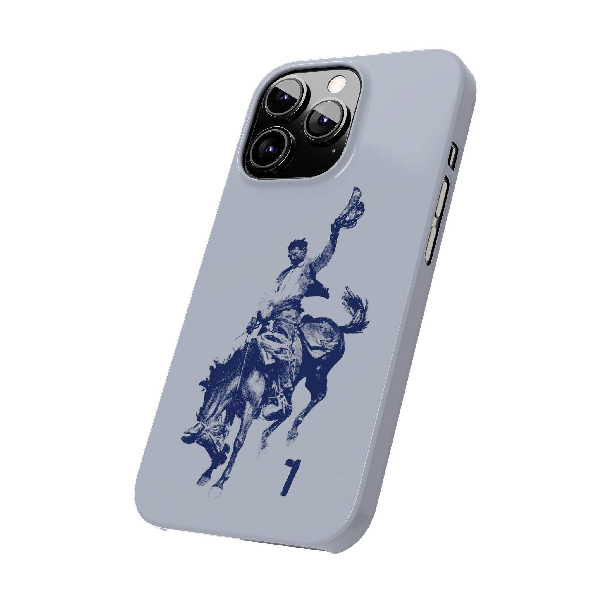 Vintage Rodeo Cowboy Illustration Slim Protective Case