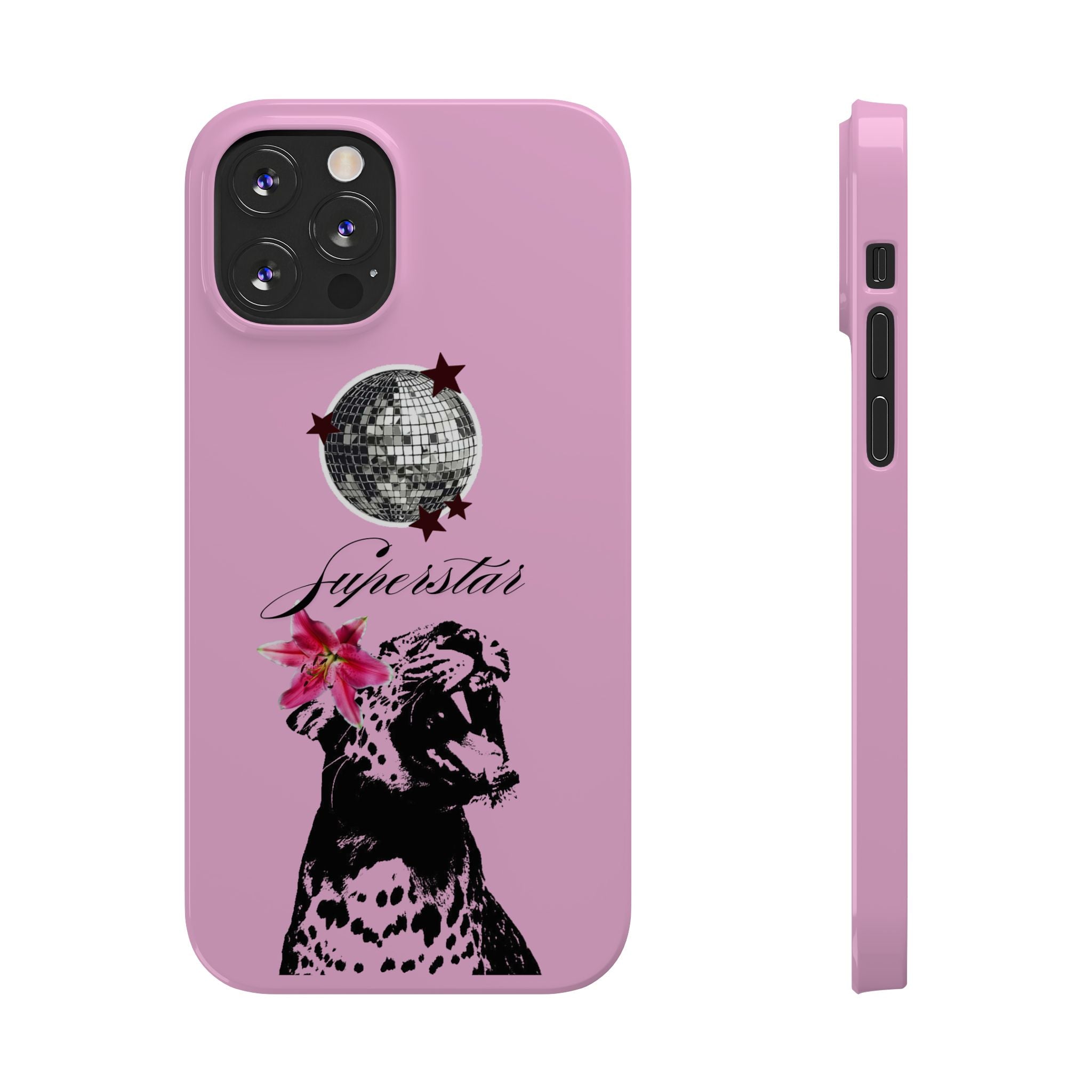 Pink Disco Cheetah "Superstar".