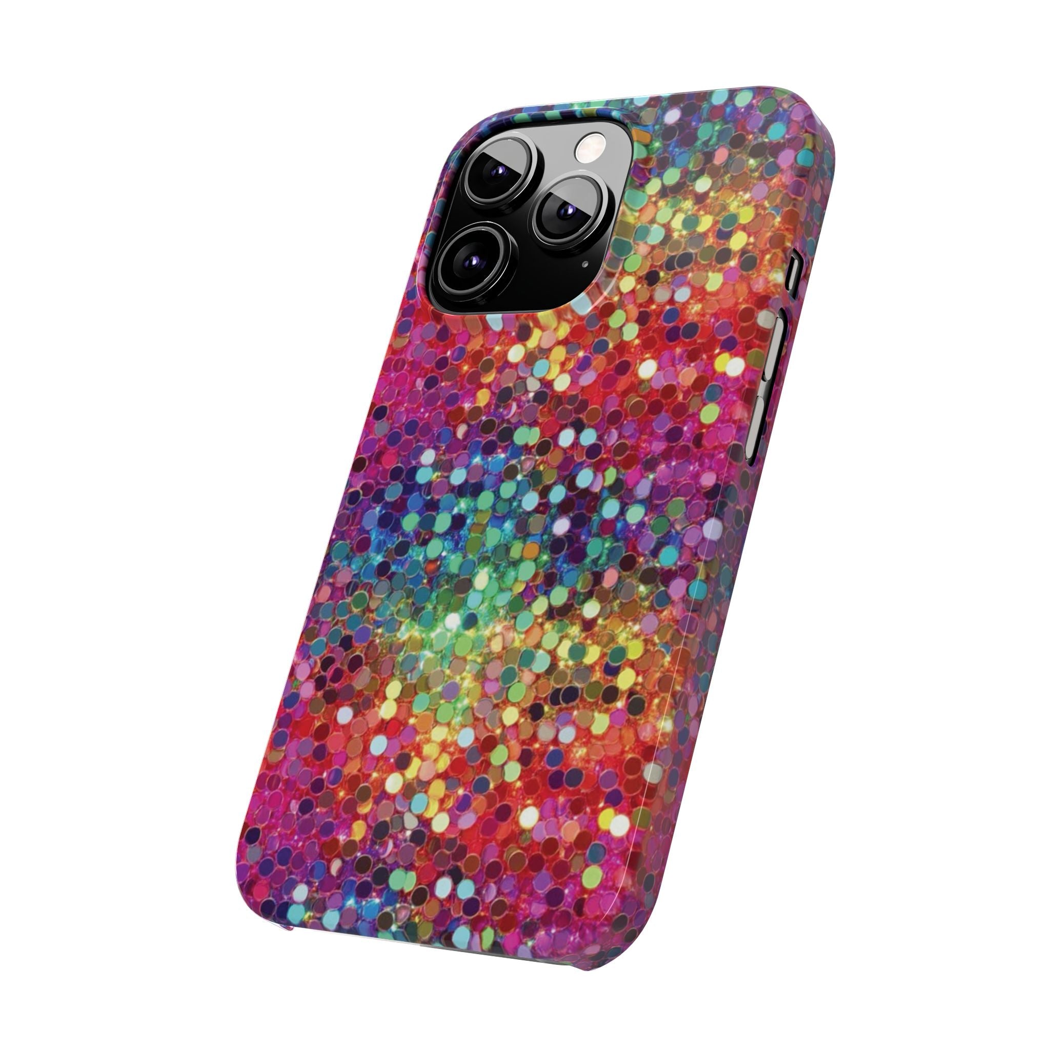 Colorful Glitter Confetti Dot Galaxy Pattern