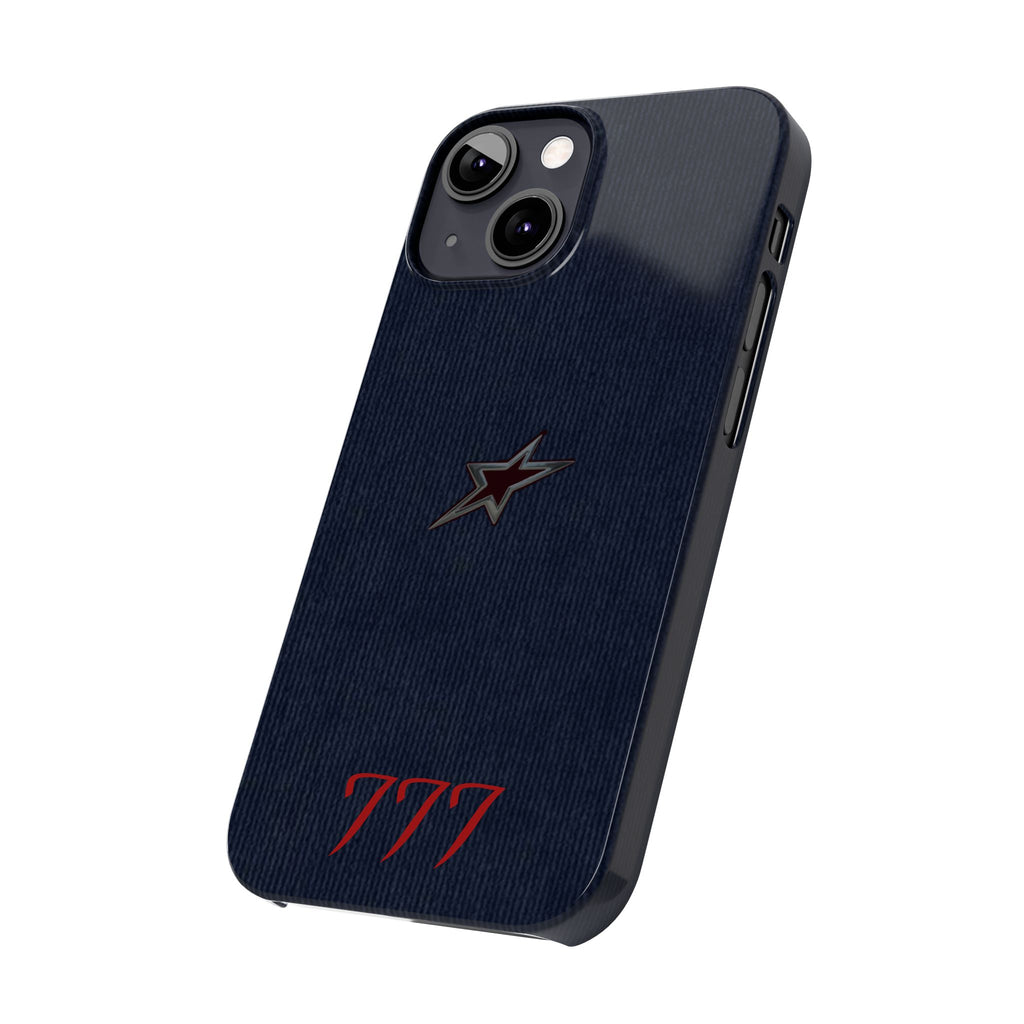 Navy Star Accent with Red 777 Monogram