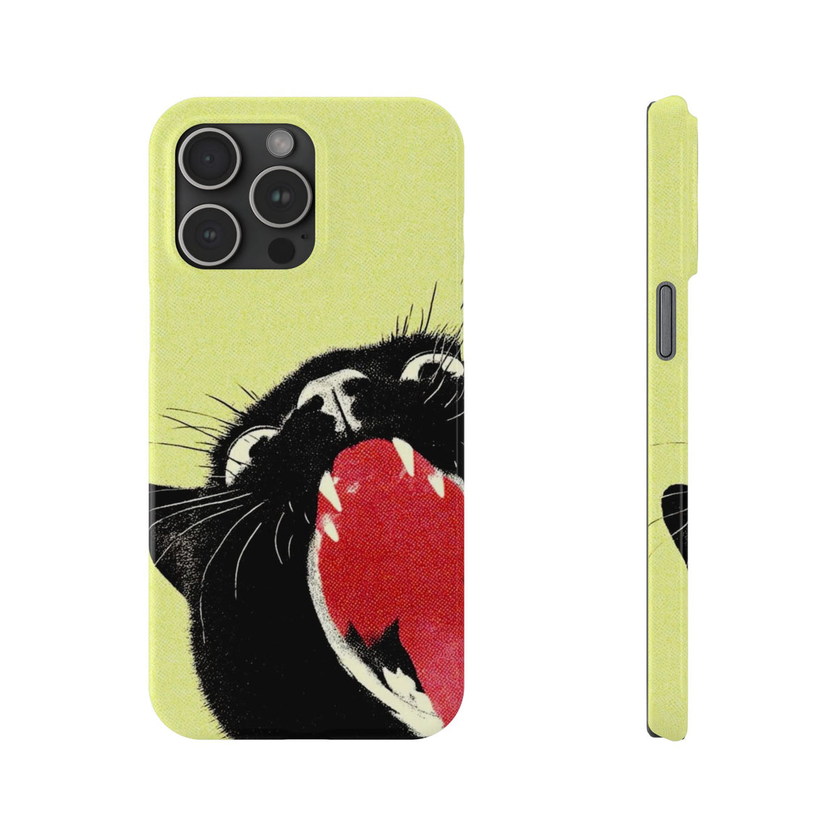 Black Cat Cute Retro Kitty Phone Cover