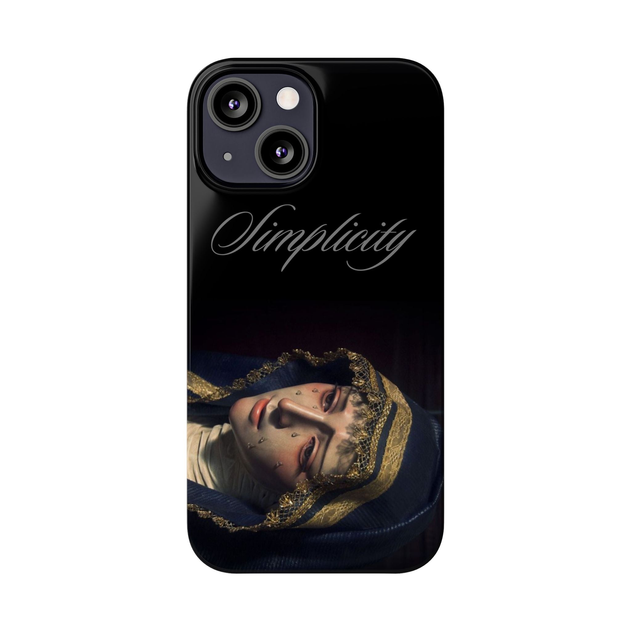 Simplicity Portrait Slim Phone Case — Elegant Vintage Art Cover