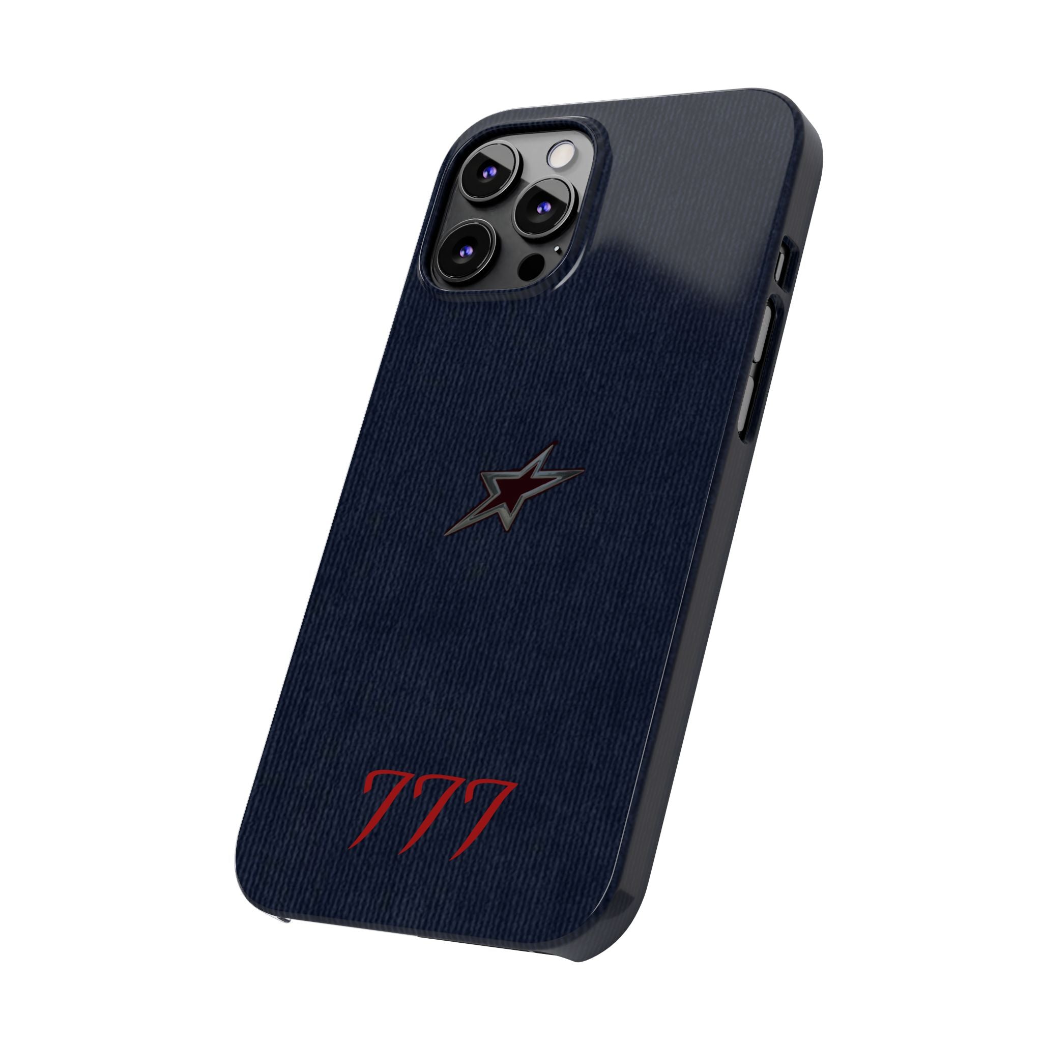 Navy Star Accent with Red 777 Monogram