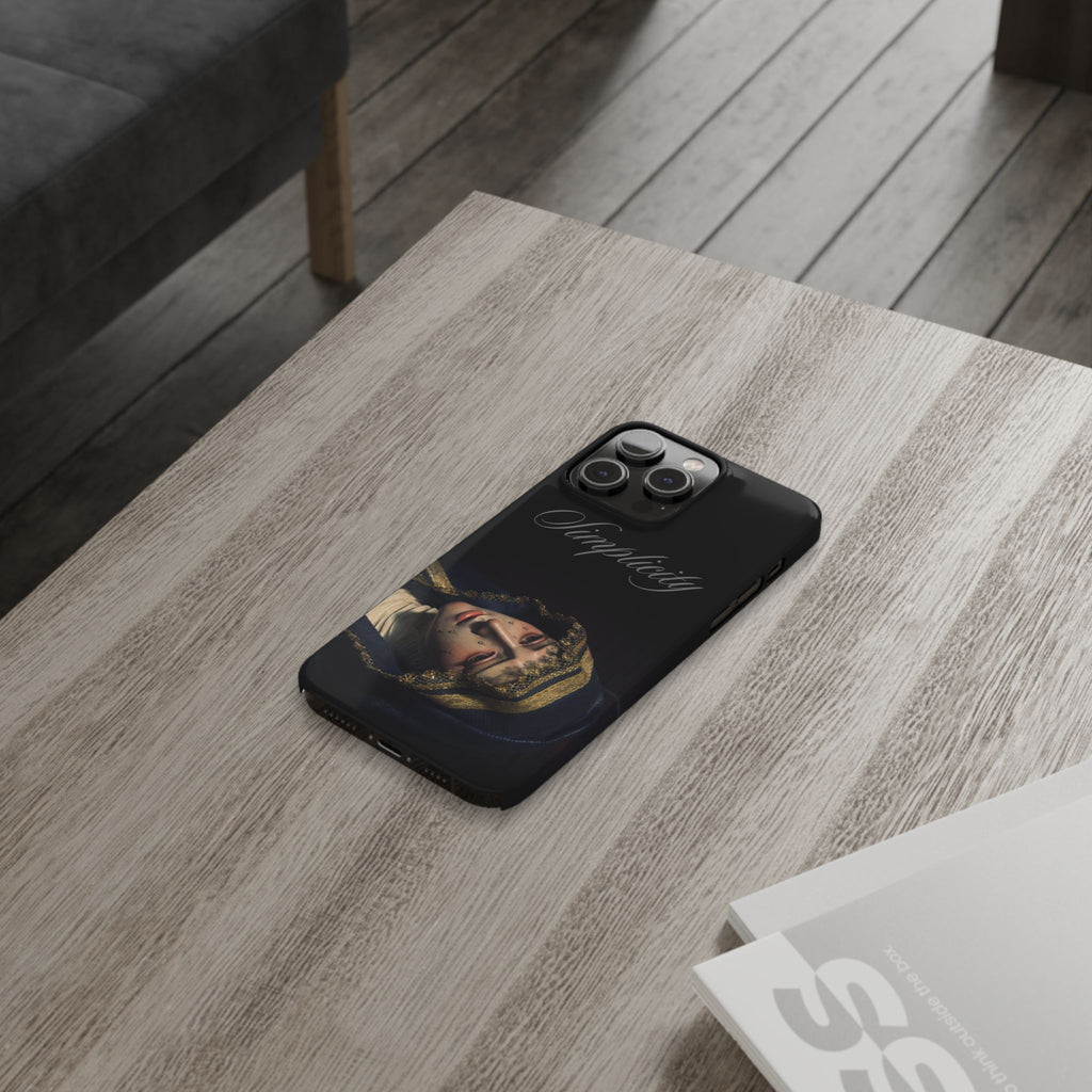 Simplicity Portrait Slim Phone Case — Elegant Vintage Art Cover