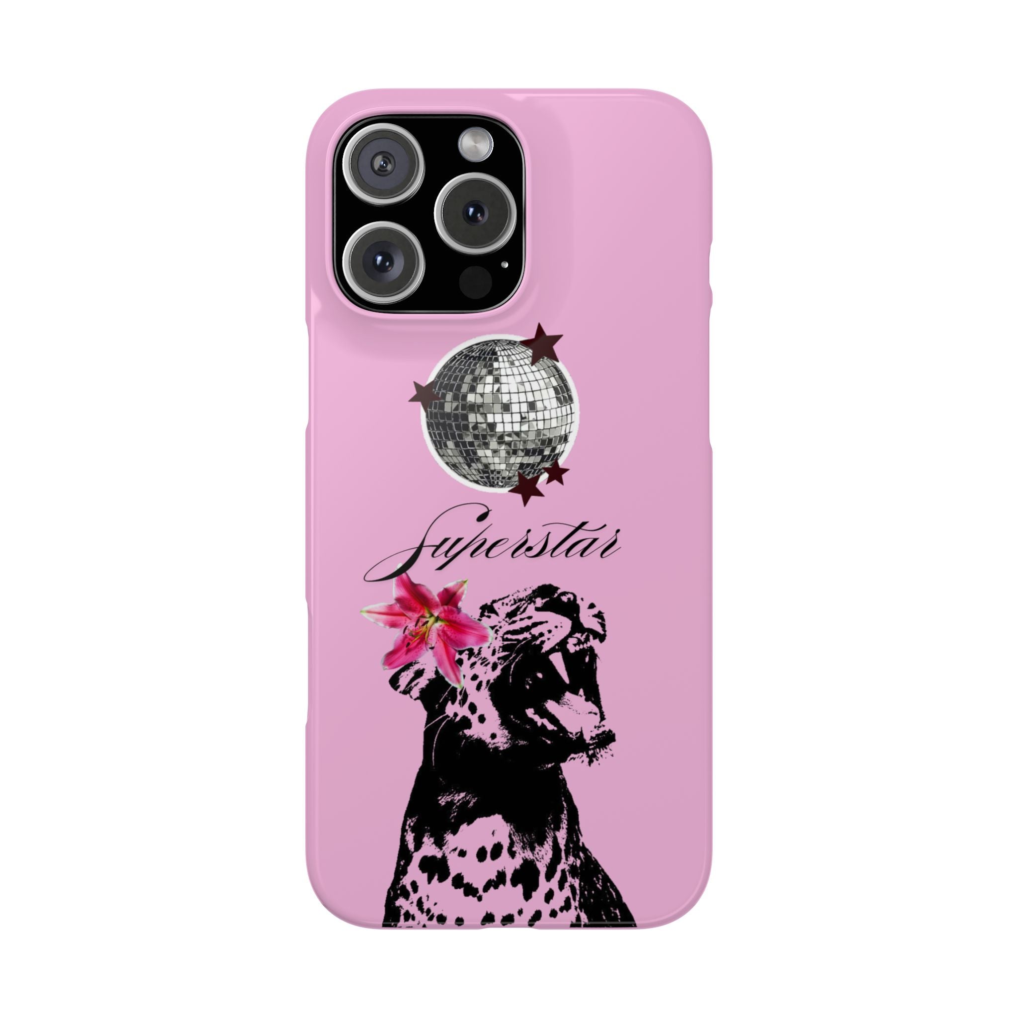 Pink Disco Cheetah "Superstar".