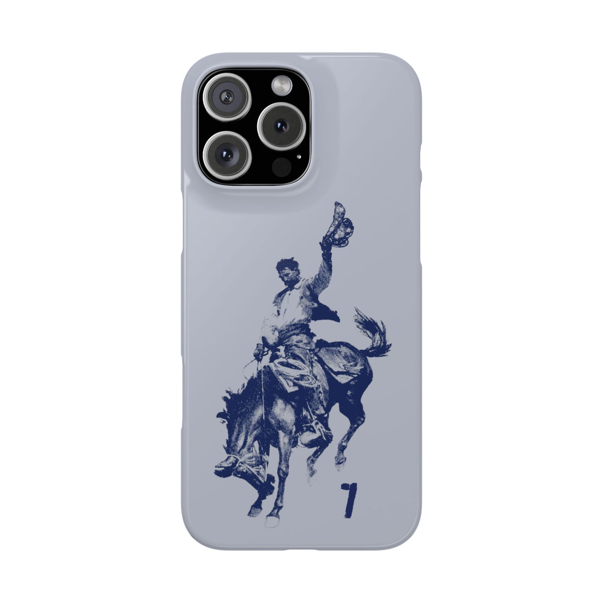 Vintage Rodeo Cowboy Illustration Slim Protective Case