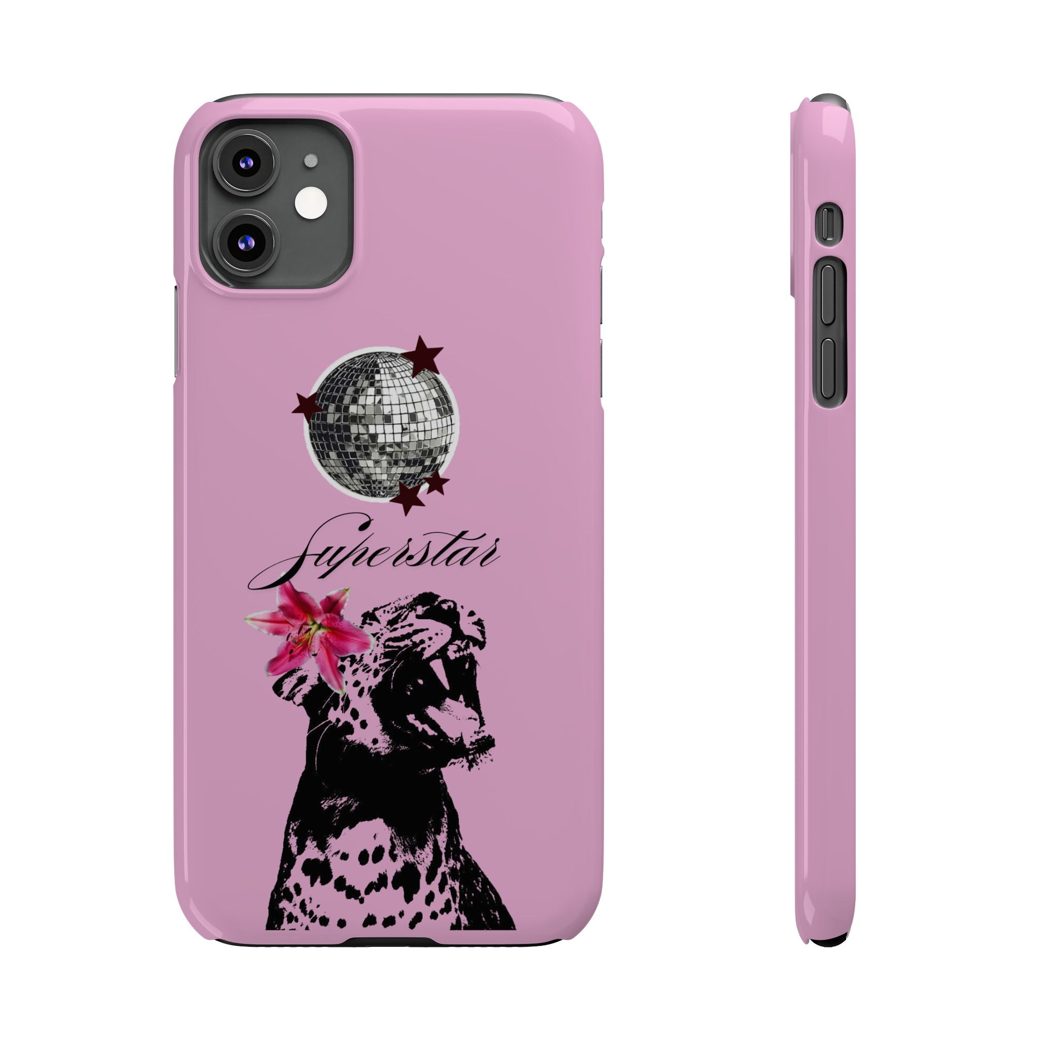 Pink Disco Cheetah "Superstar".