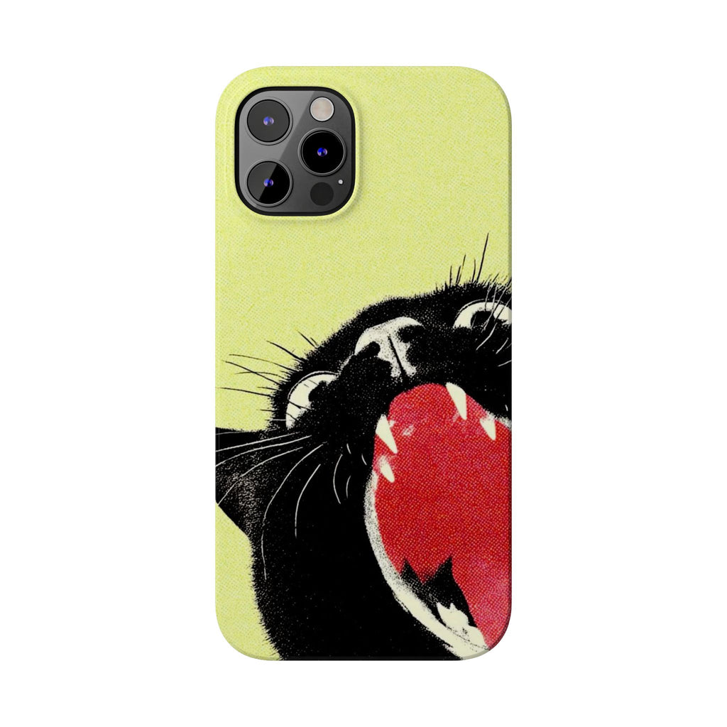 Black Cat Cute Retro Kitty Phone Cover