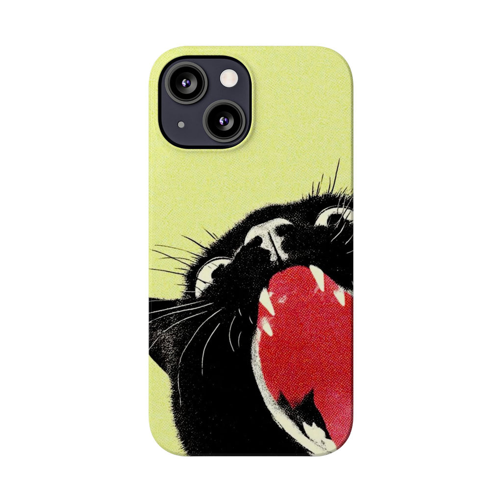 Black Cat Cute Retro Kitty Phone Cover