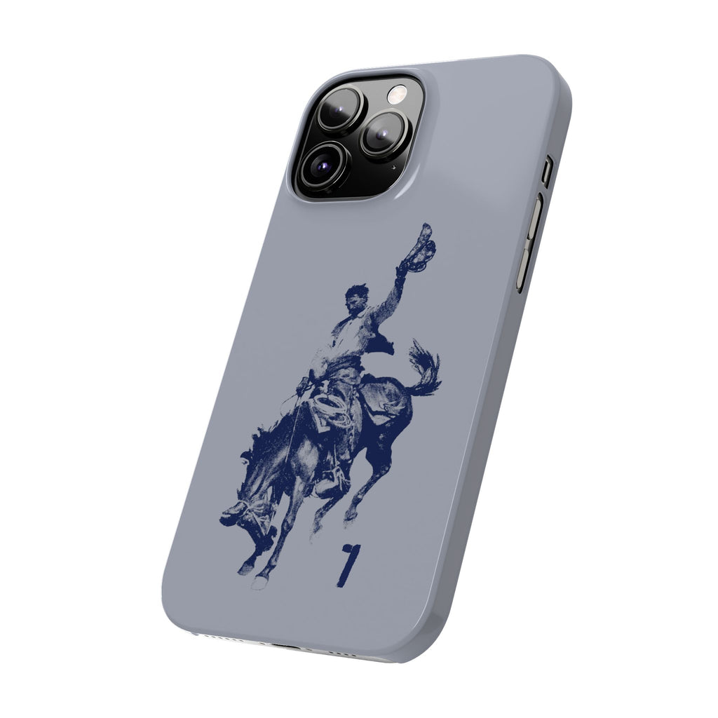 Vintage Rodeo Cowboy Illustration Slim Protective Case