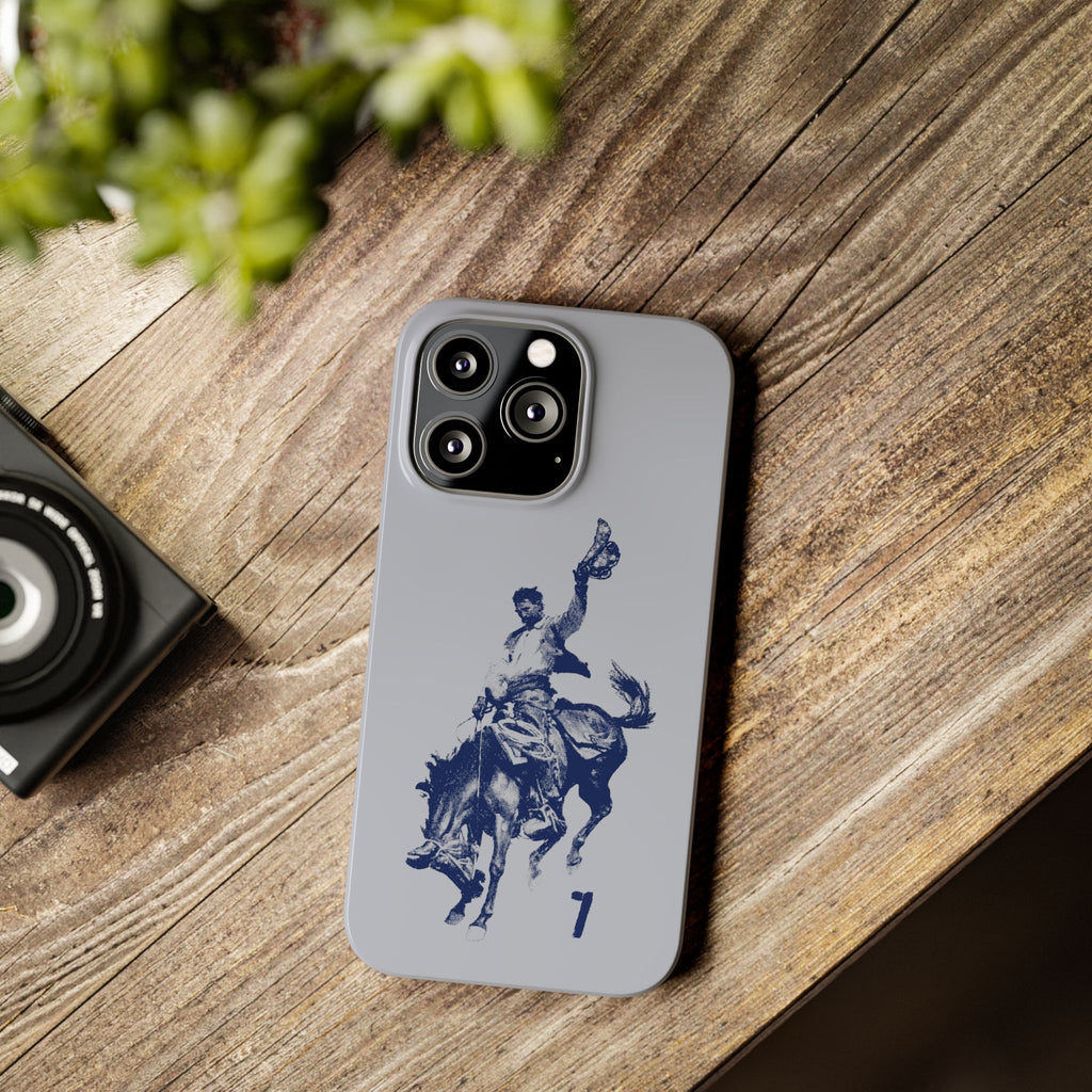 Vintage Rodeo Cowboy Illustration Slim Protective Case
