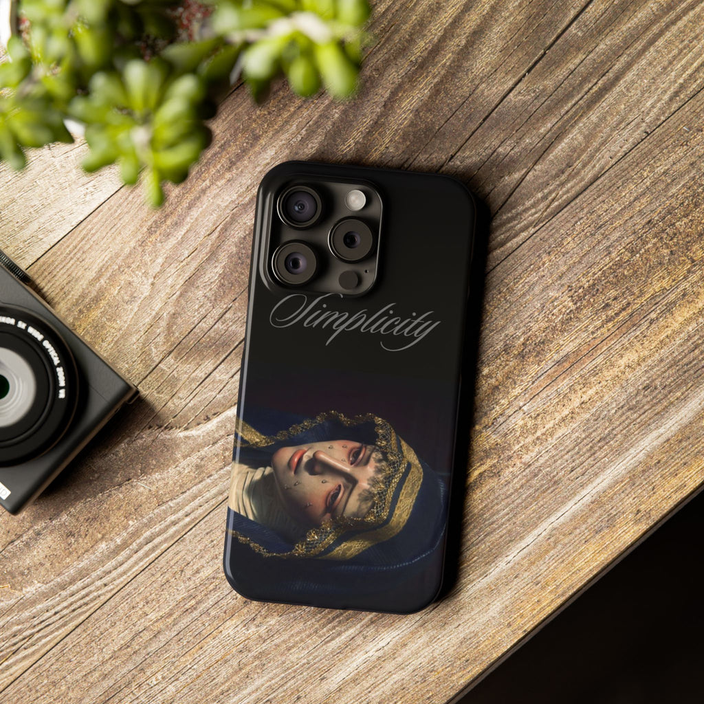 Simplicity Portrait Slim Phone Case — Elegant Vintage Art Cover