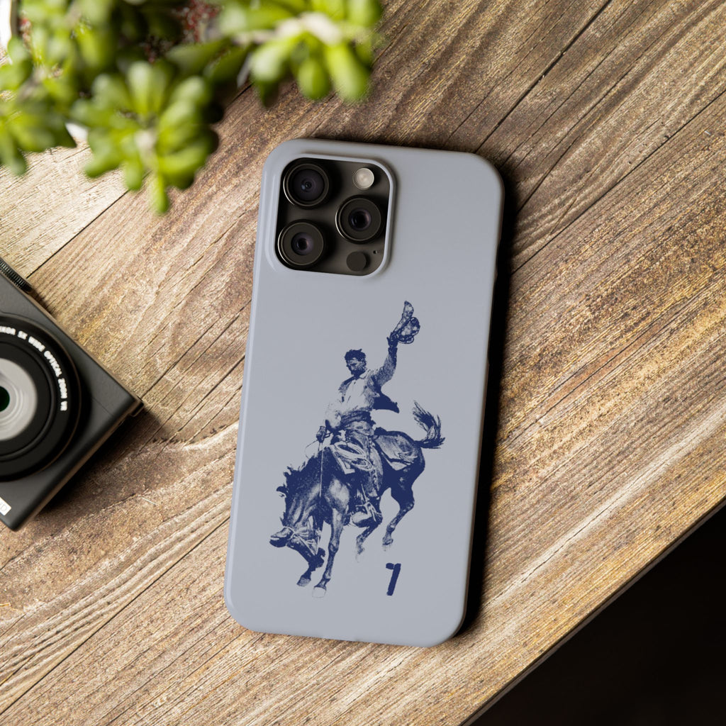 Vintage Rodeo Cowboy Illustration Slim Protective Case
