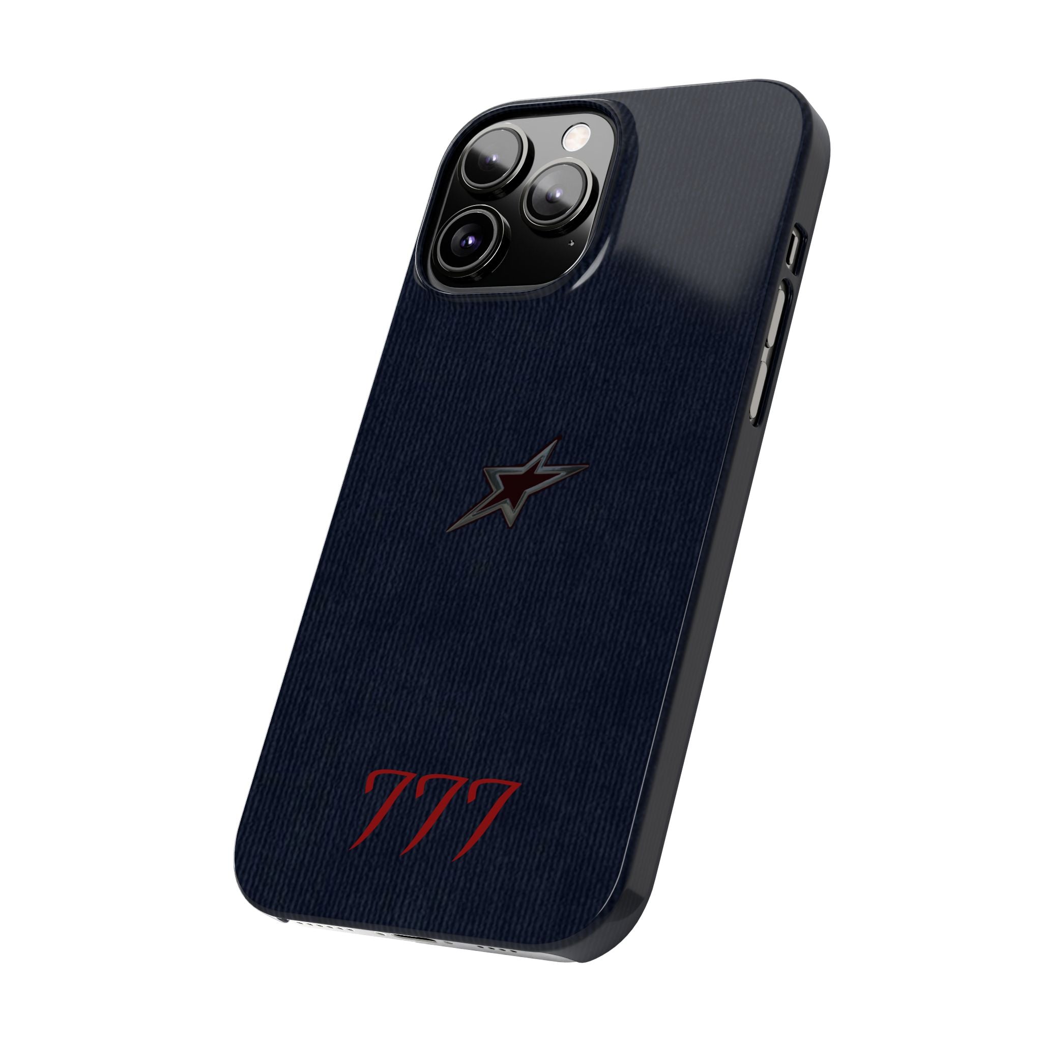 Navy Star Accent with Red 777 Monogram