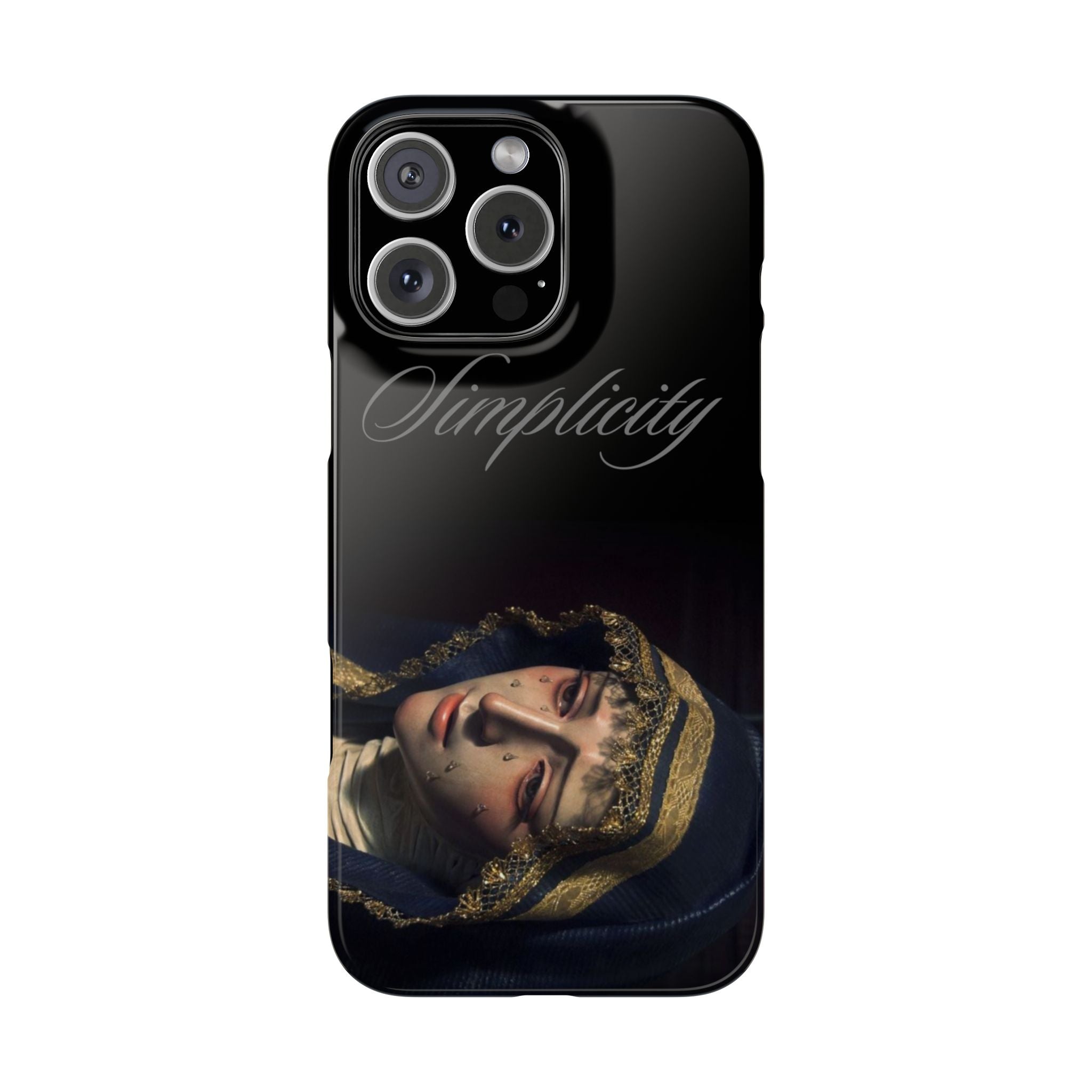 Simplicity Portrait Slim Phone Case — Elegant Vintage Art Cover