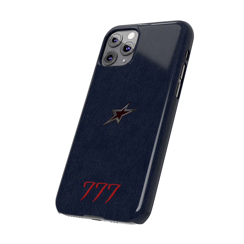 Navy Star Accent with Red 777 Monogram