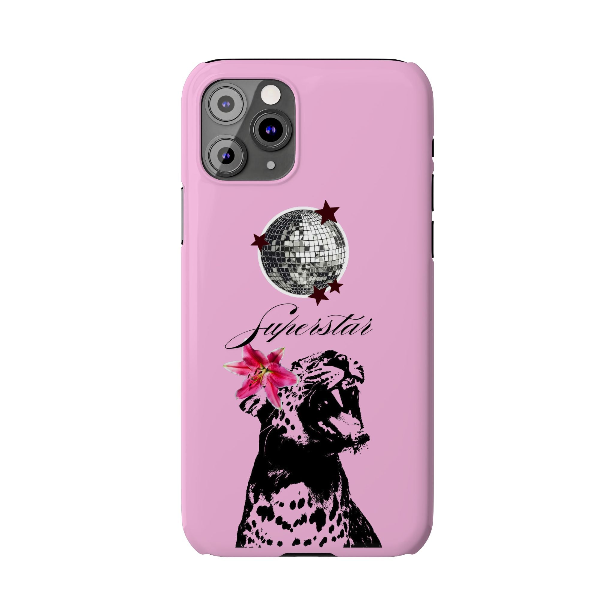 Pink Disco Cheetah "Superstar".