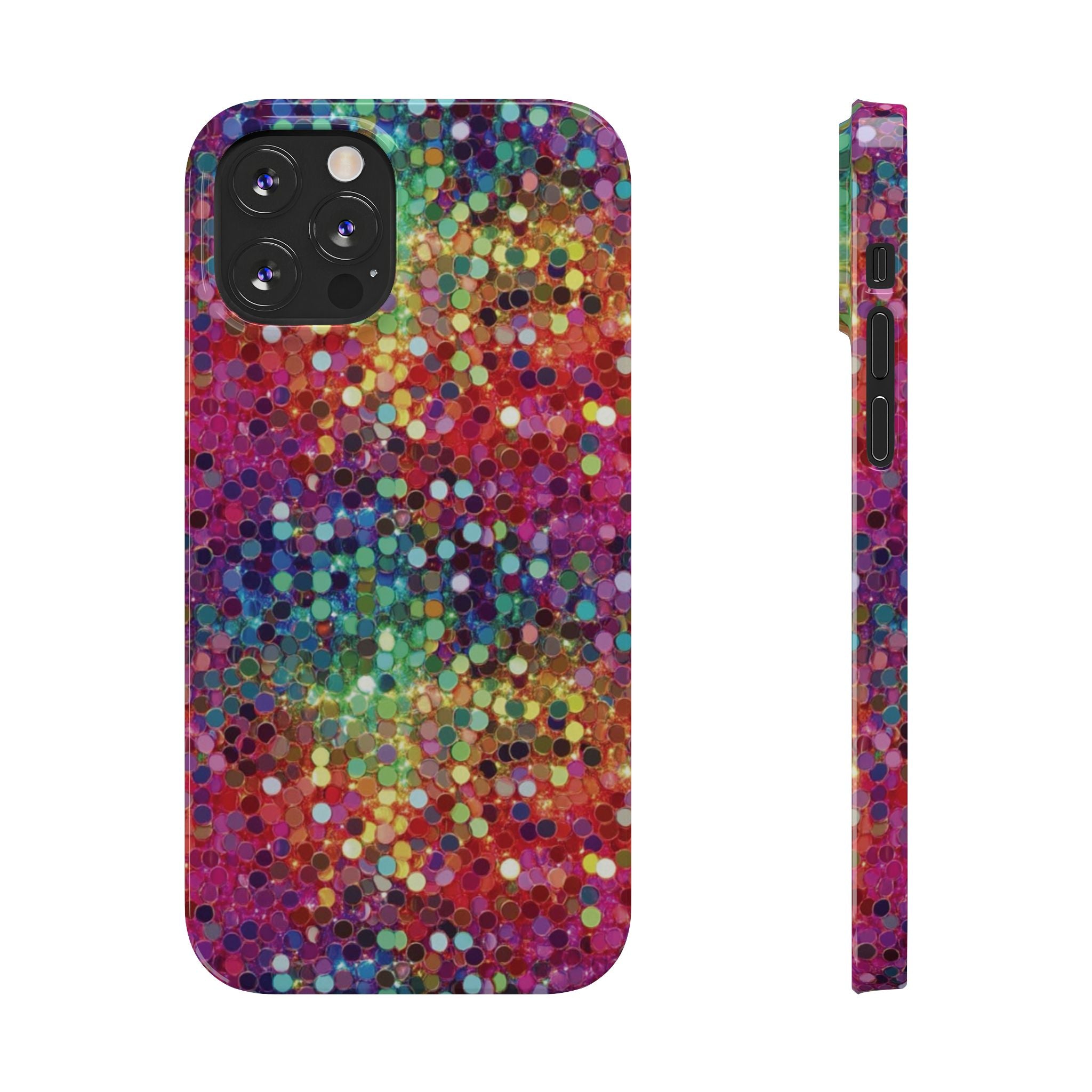 Colorful Glitter Confetti Dot Galaxy Pattern