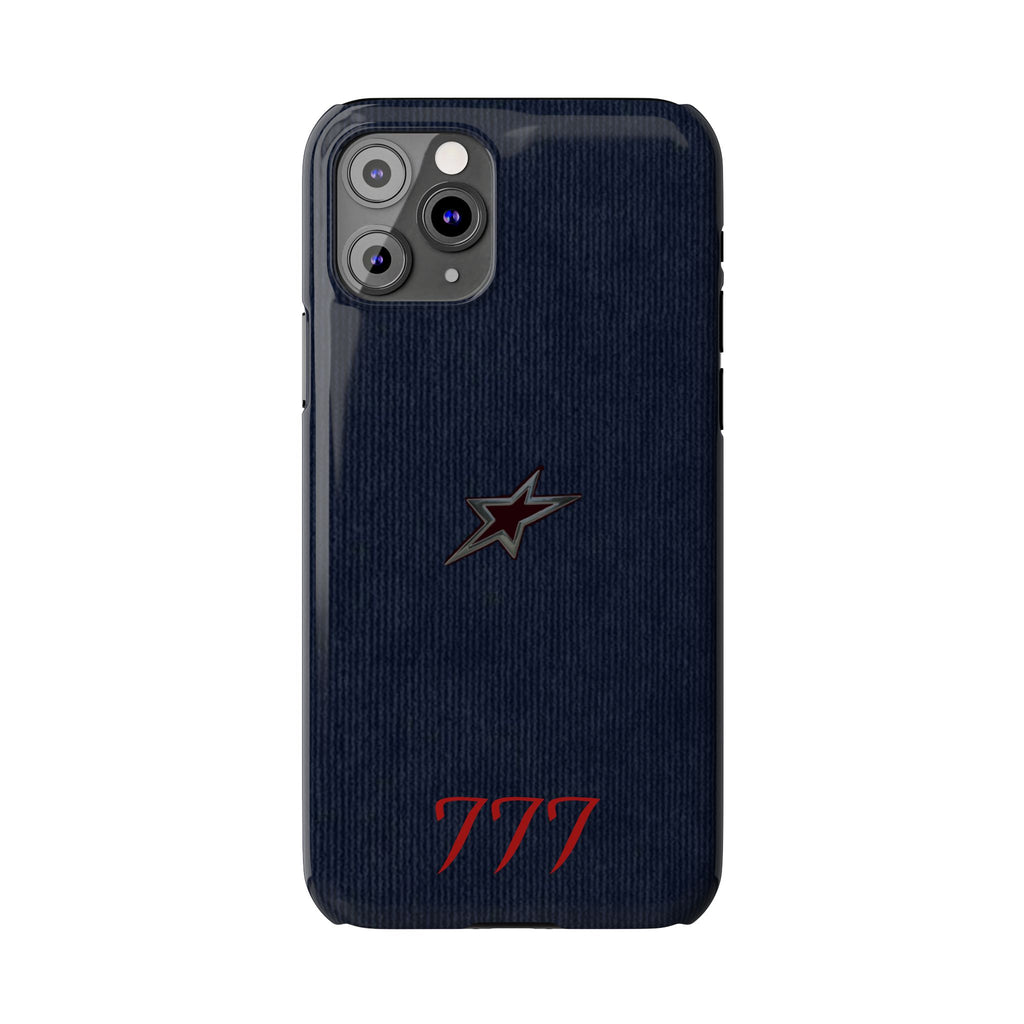 Navy Star Accent with Red 777 Monogram
