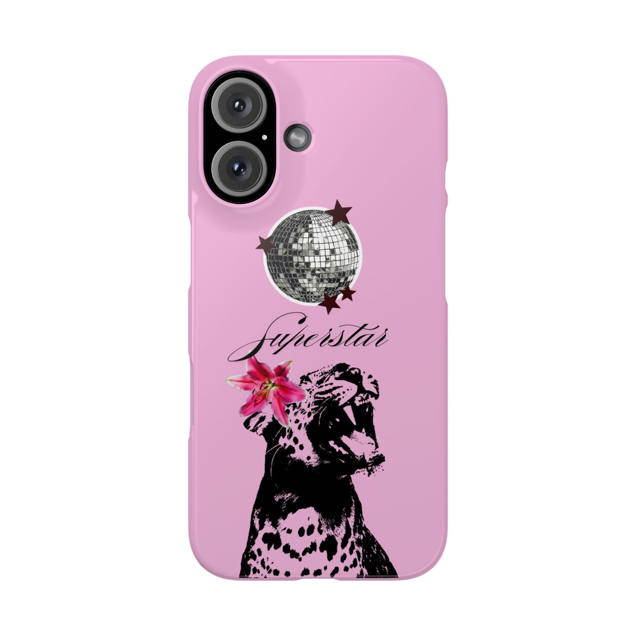 Pink Disco Cheetah "Superstar".