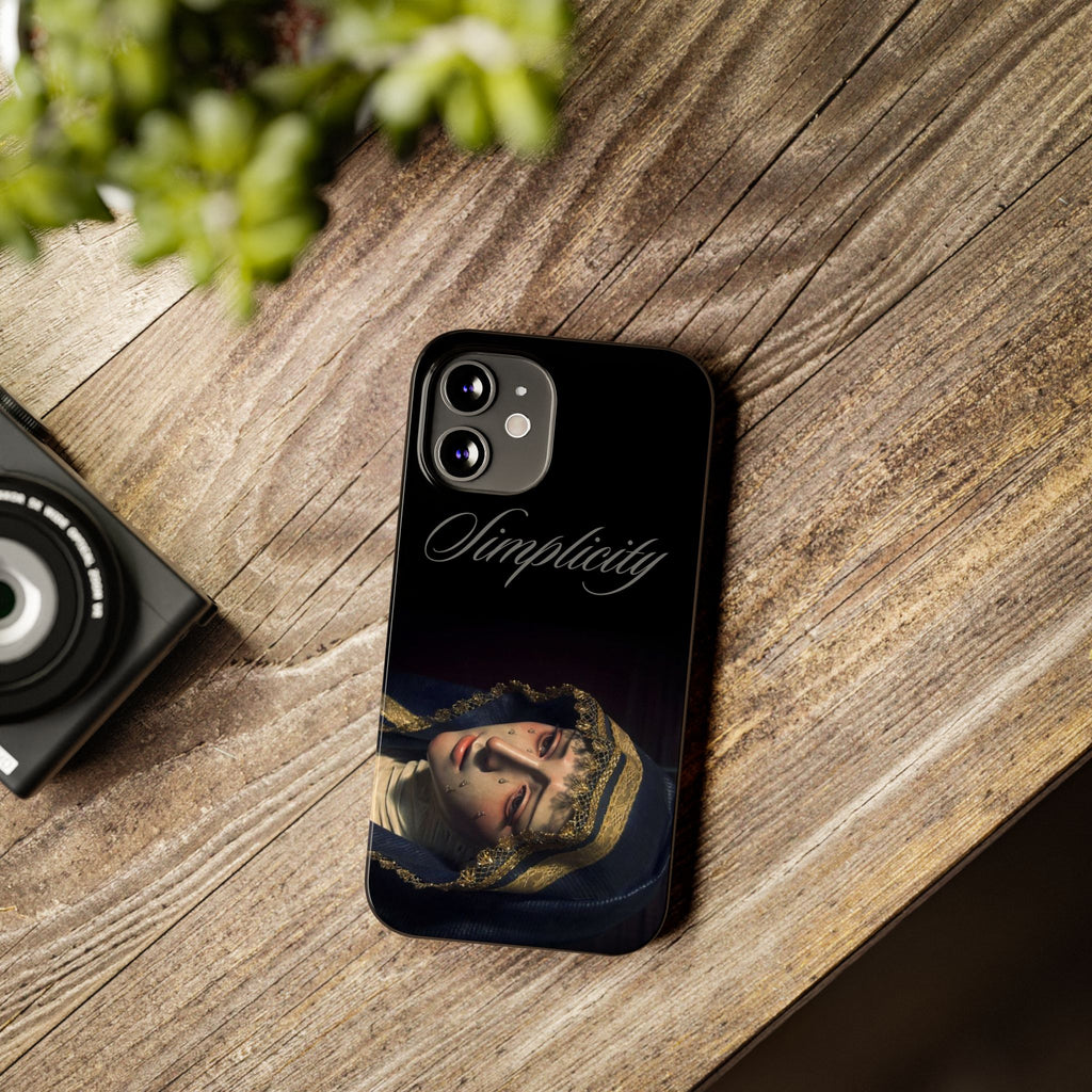 Simplicity Portrait Slim Phone Case — Elegant Vintage Art Cover
