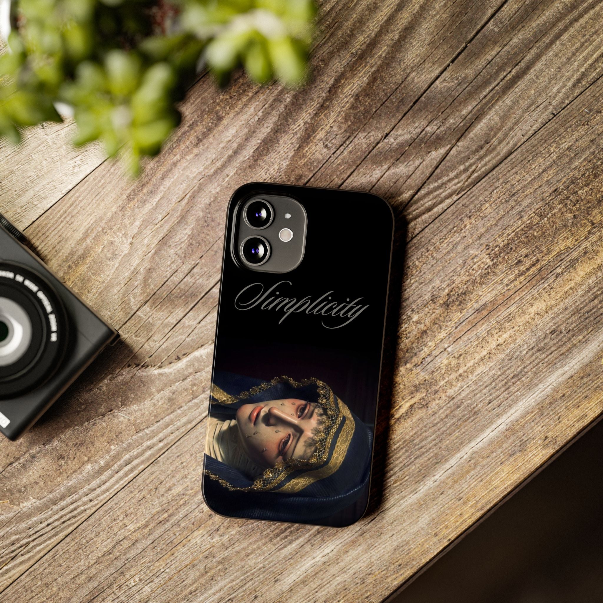 Simplicity Portrait Slim Phone Case — Elegant Vintage Art Cover