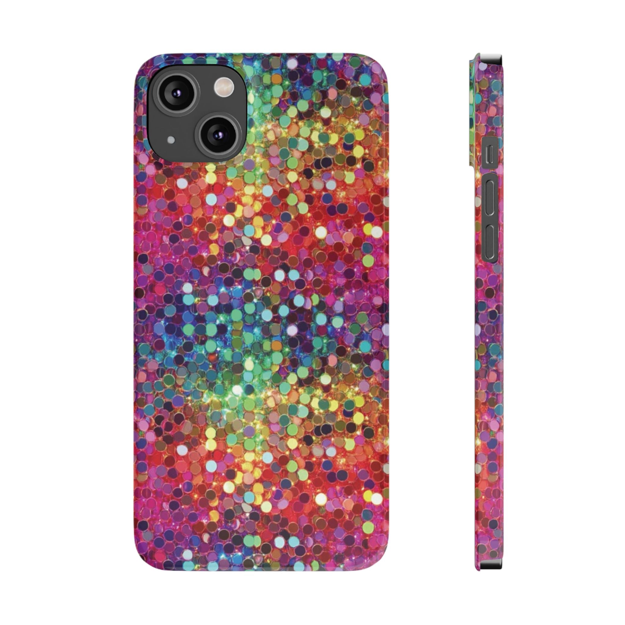 Colorful Glitter Confetti Dot Galaxy Pattern