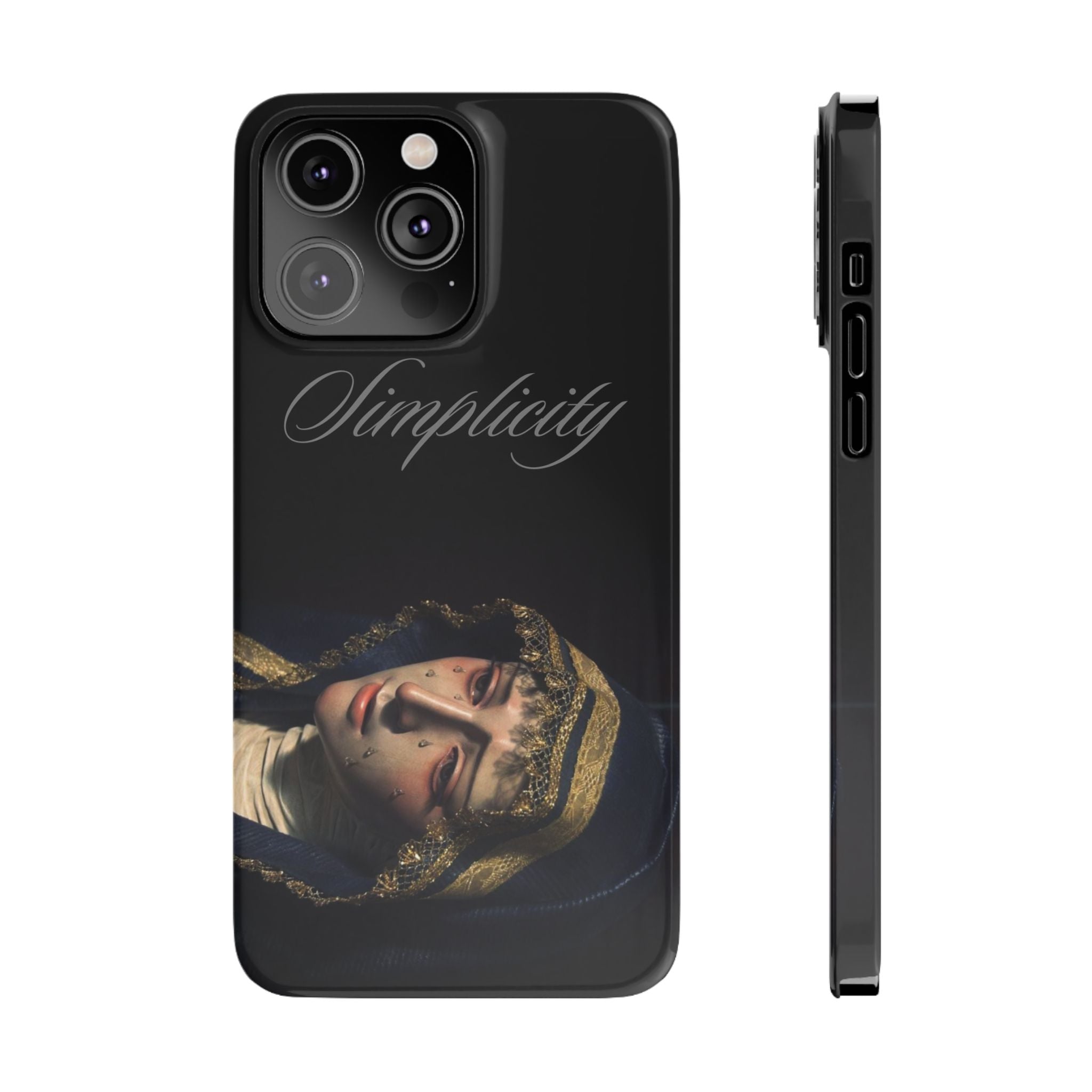 Simplicity Portrait Slim Phone Case — Elegant Vintage Art Cover