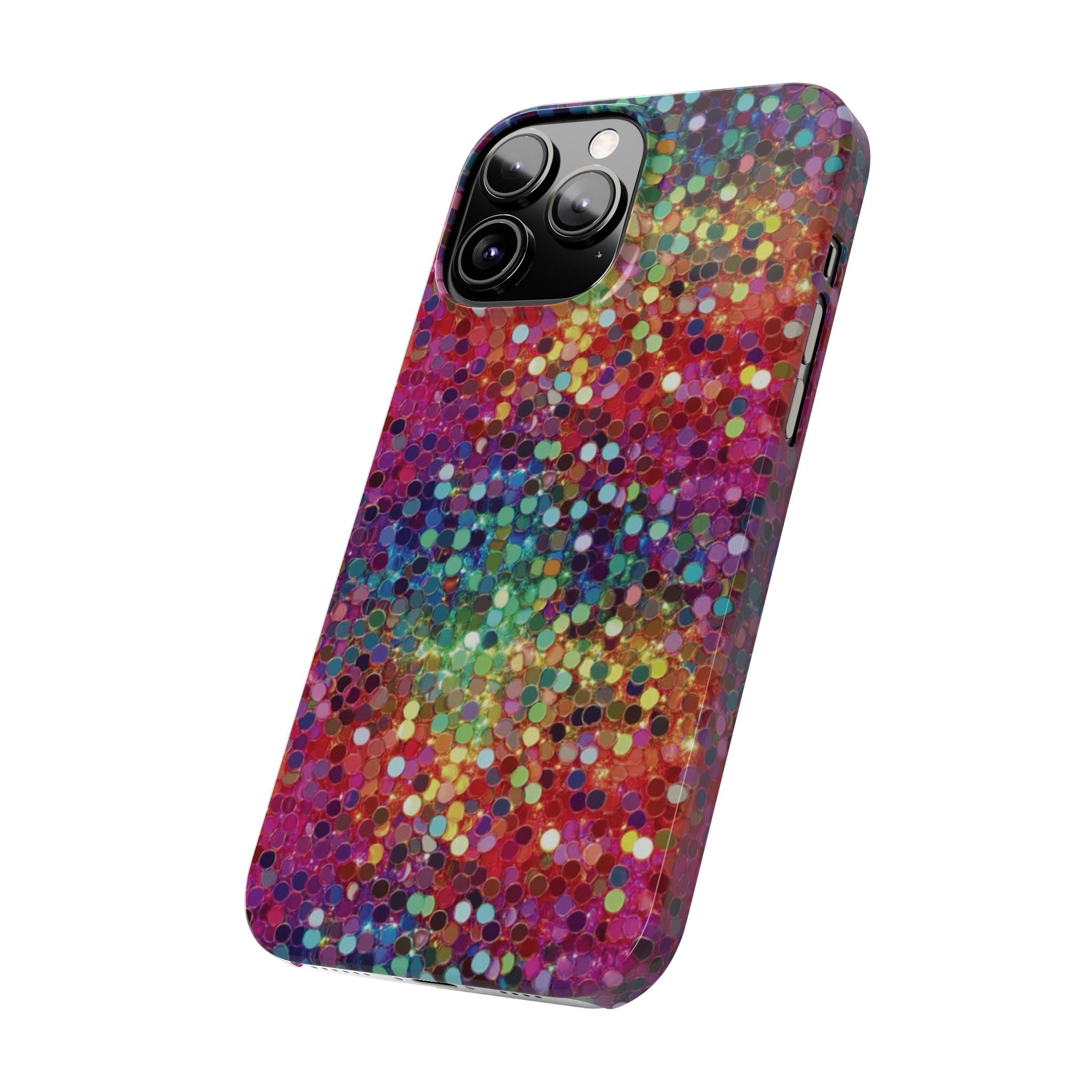 Colorful Glitter Confetti Dot Galaxy Pattern