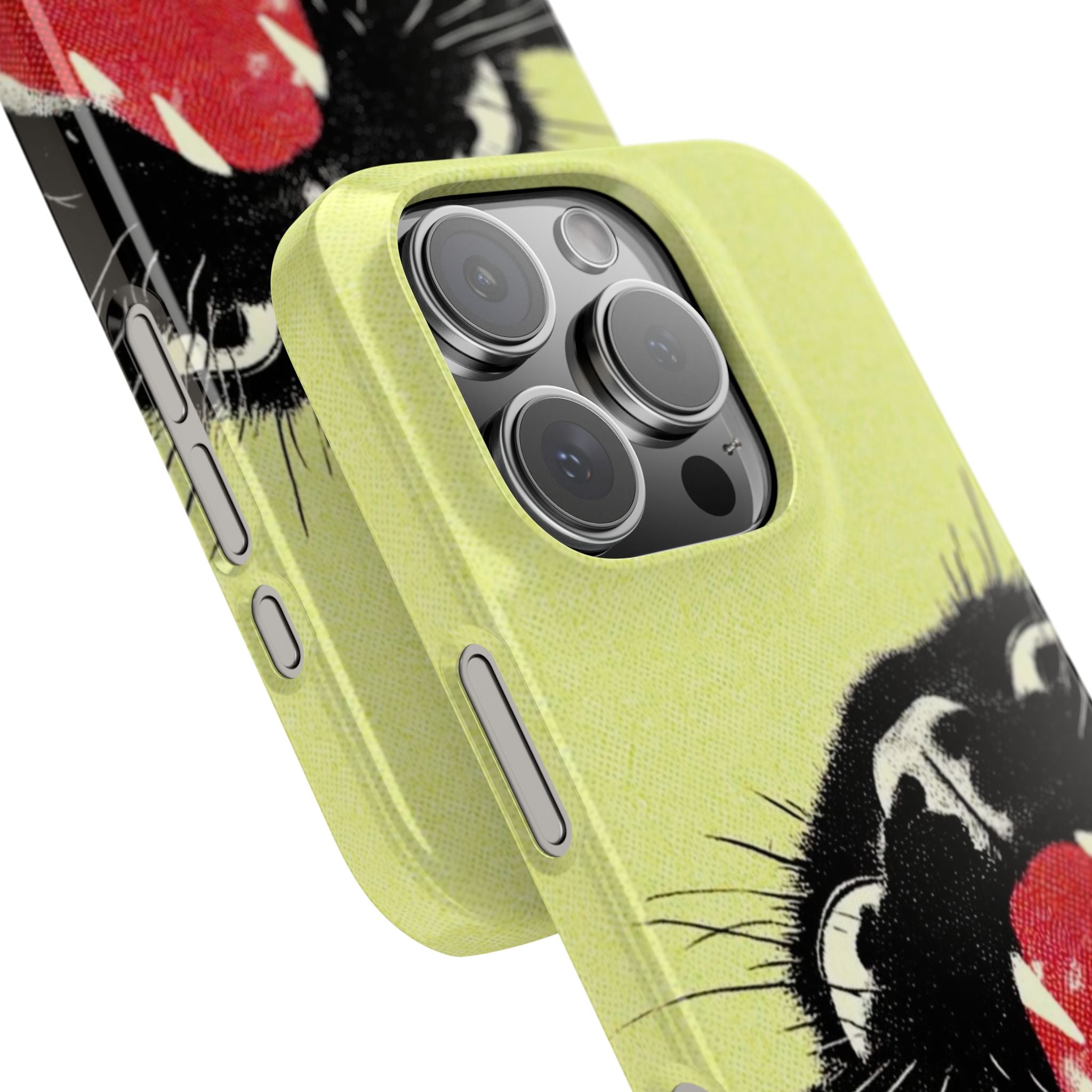 Black Cat Cute Retro Kitty Phone Cover