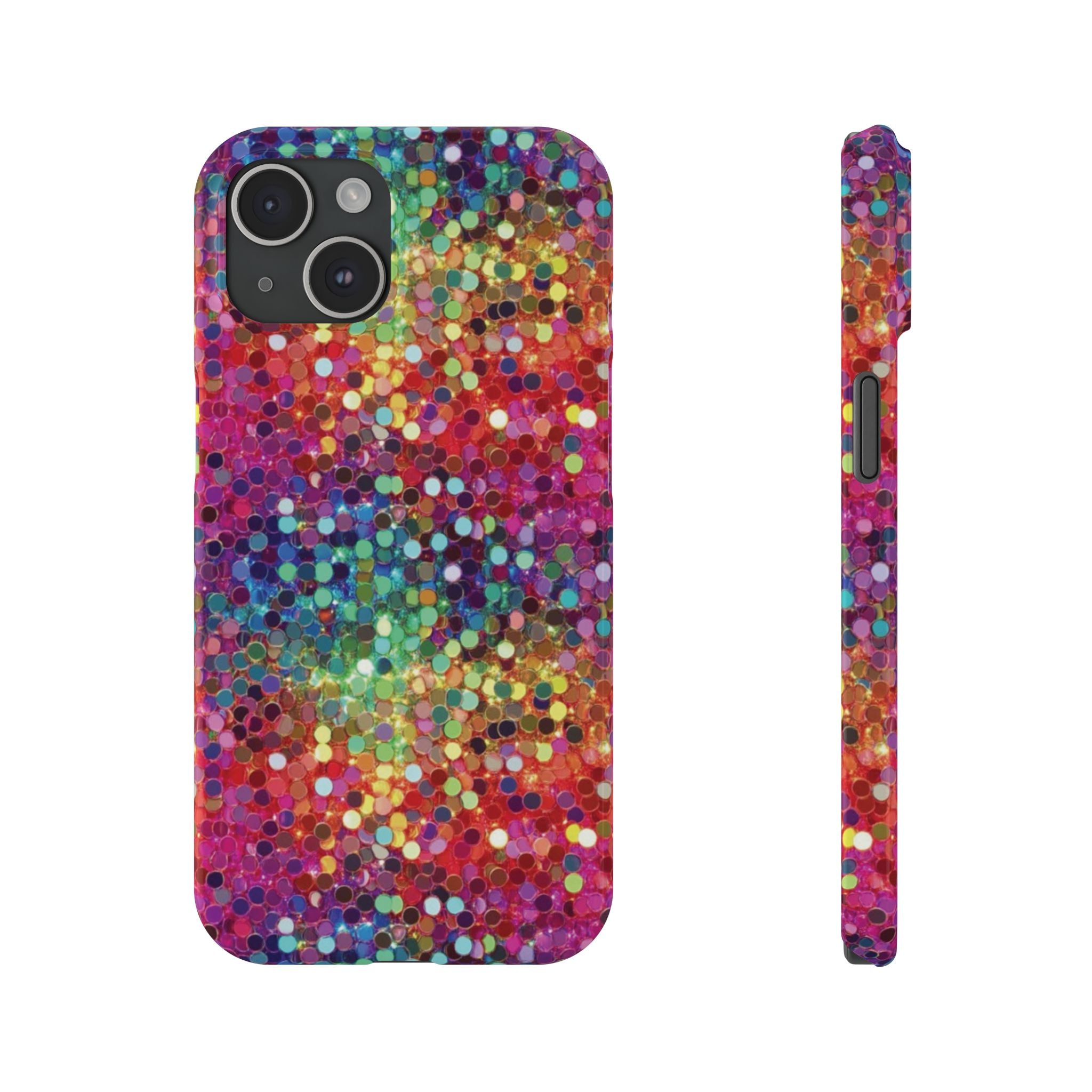 Colorful Glitter Confetti Dot Galaxy Pattern
