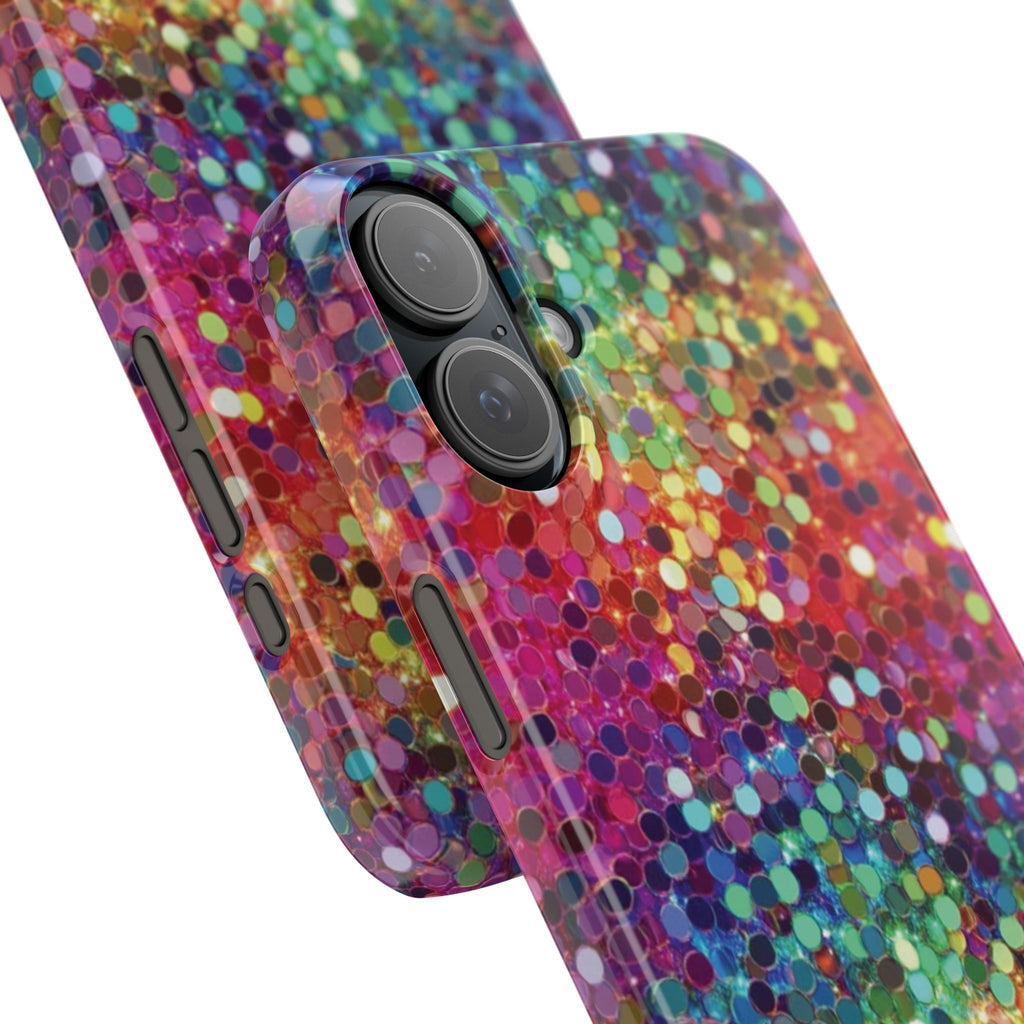 Colorful Glitter Confetti Dot Galaxy Pattern